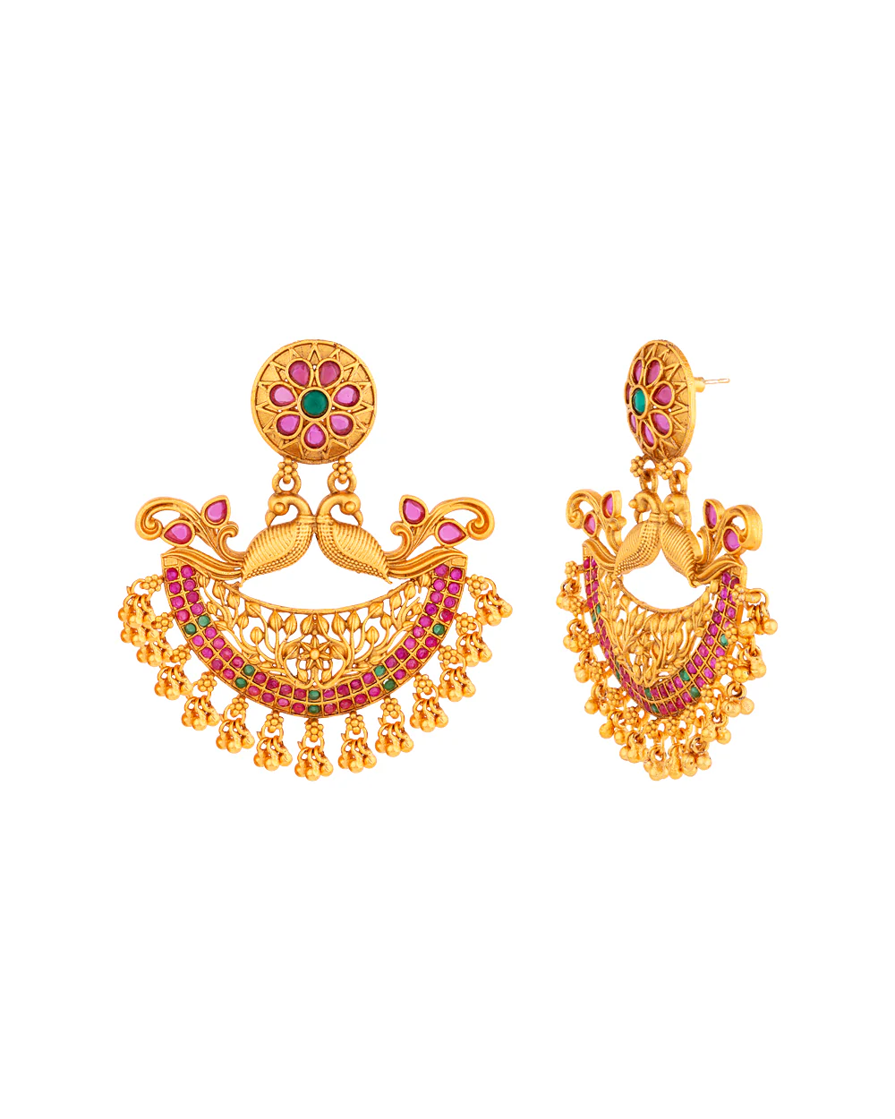 Bird Motifs Ethnic Earrings - Image 3