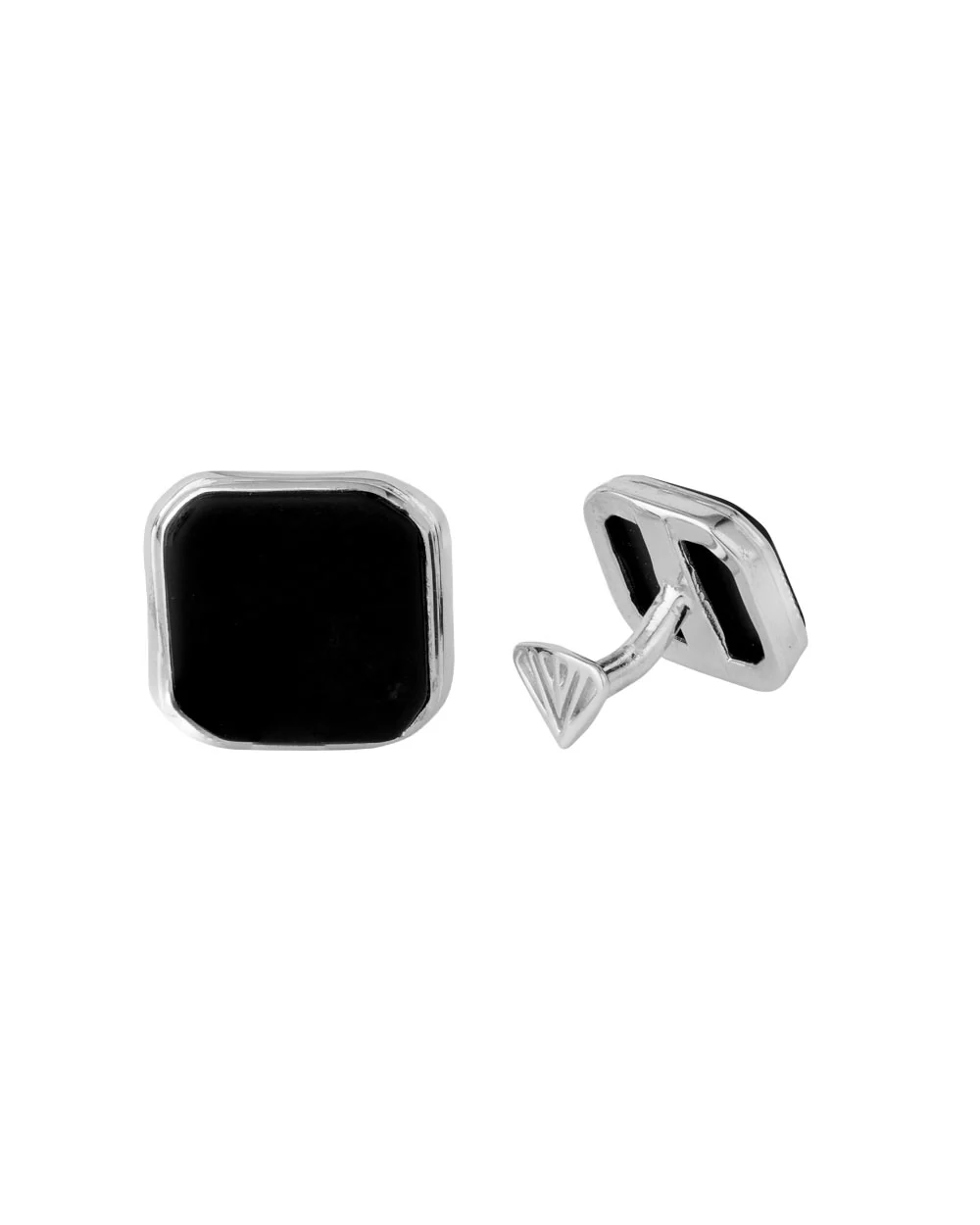Black and Silver Milestone Cufflinks - Image 3