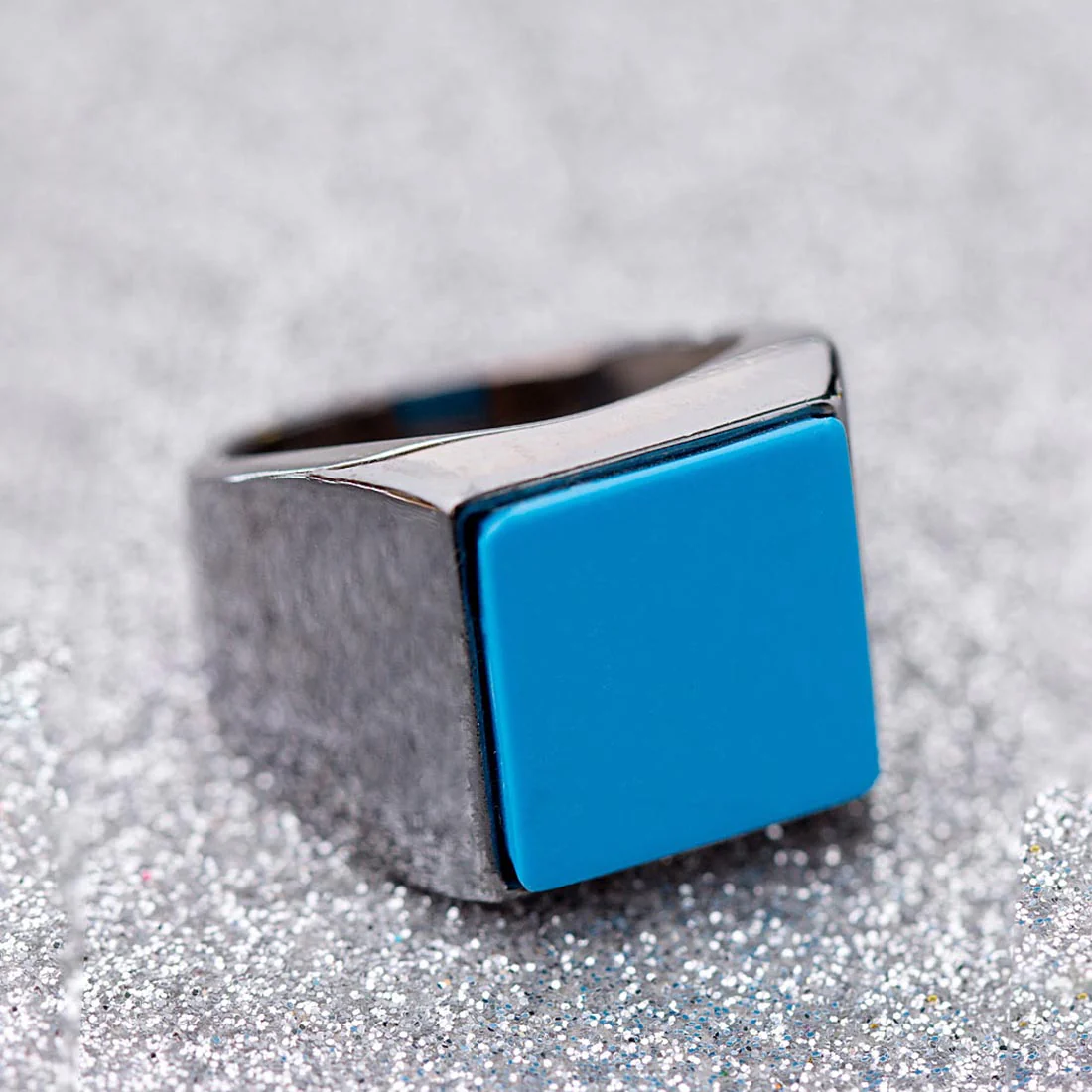 Black Rhodium Plated Milestone Ring