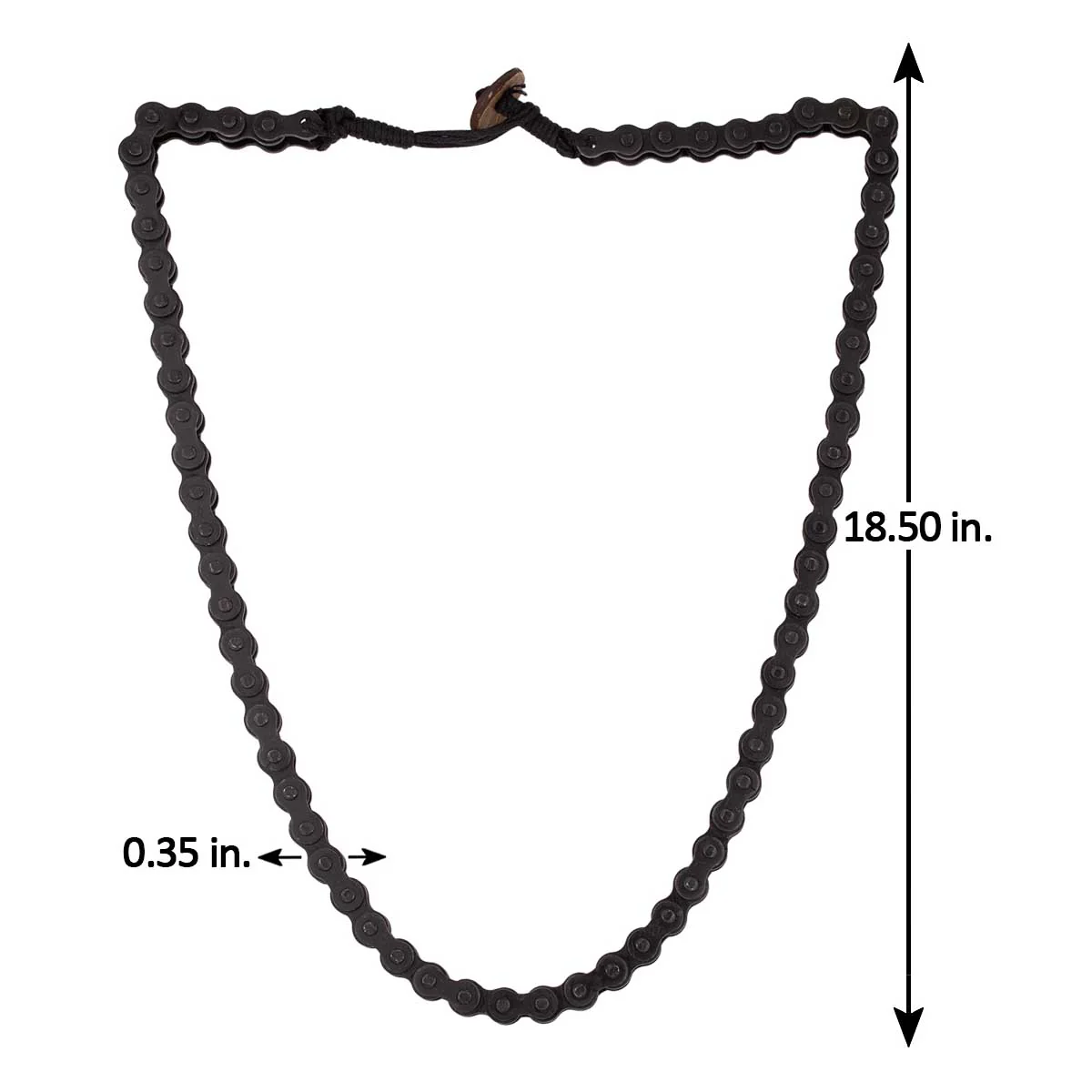 Black Rhodium Plated Motorcycle Diaries Bike Chain - Image 5
