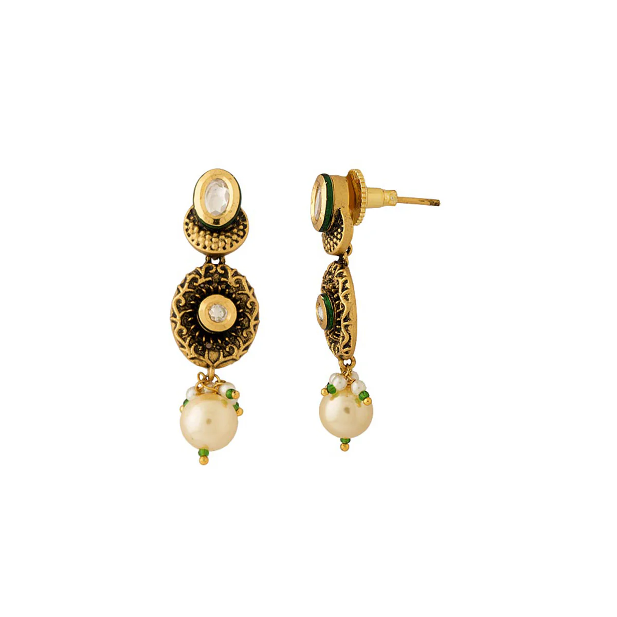 Blistering Finish Pendant Set With Earrings - Image 3