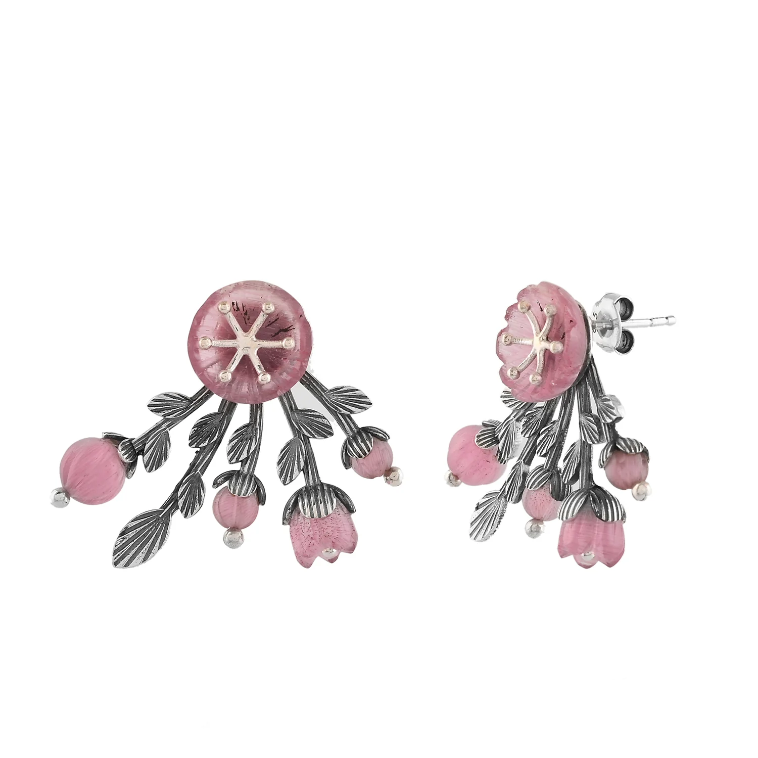 Bloom 925 Sterling Silver Mio Ear Jacket Earrings - Image 4