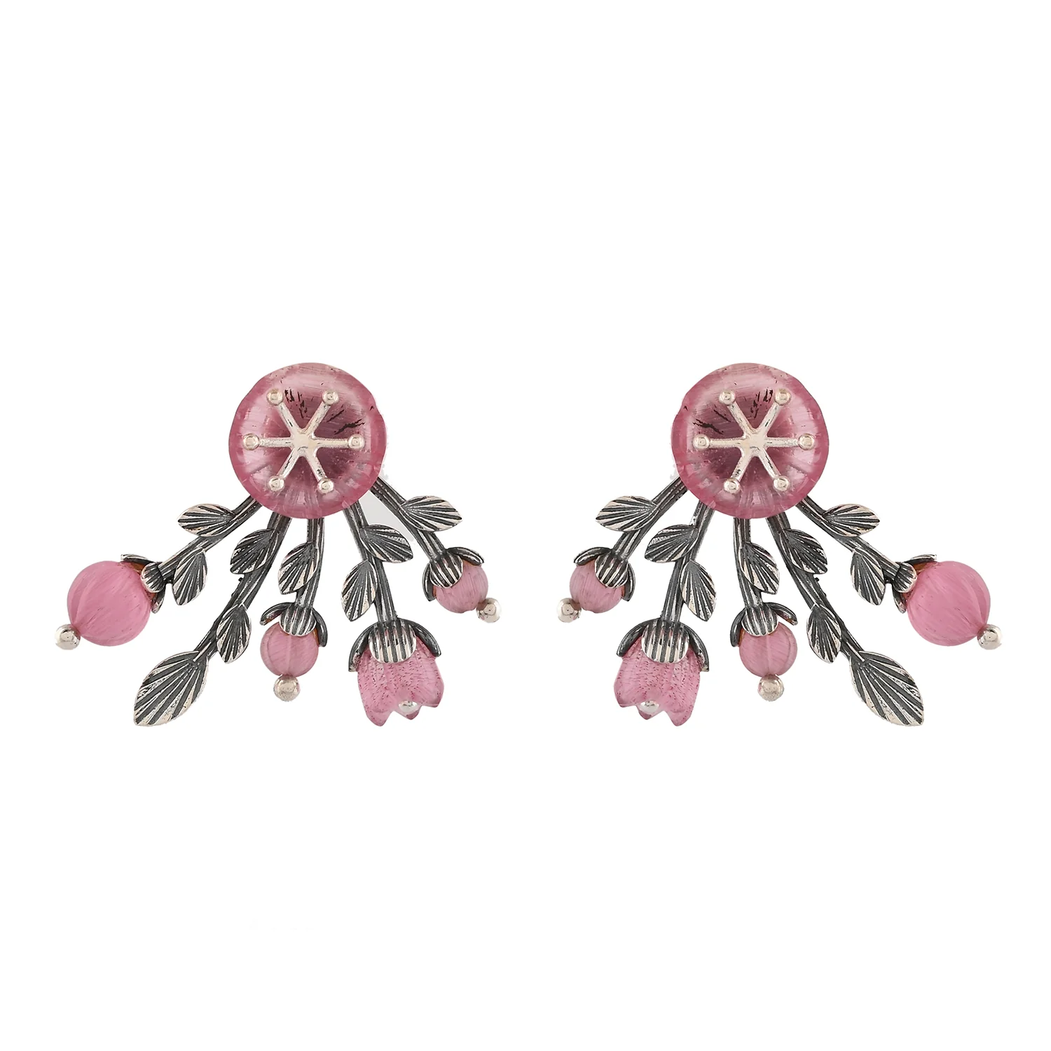 Bloom 925 Sterling Silver Mio Ear Jacket Earrings - Image 5