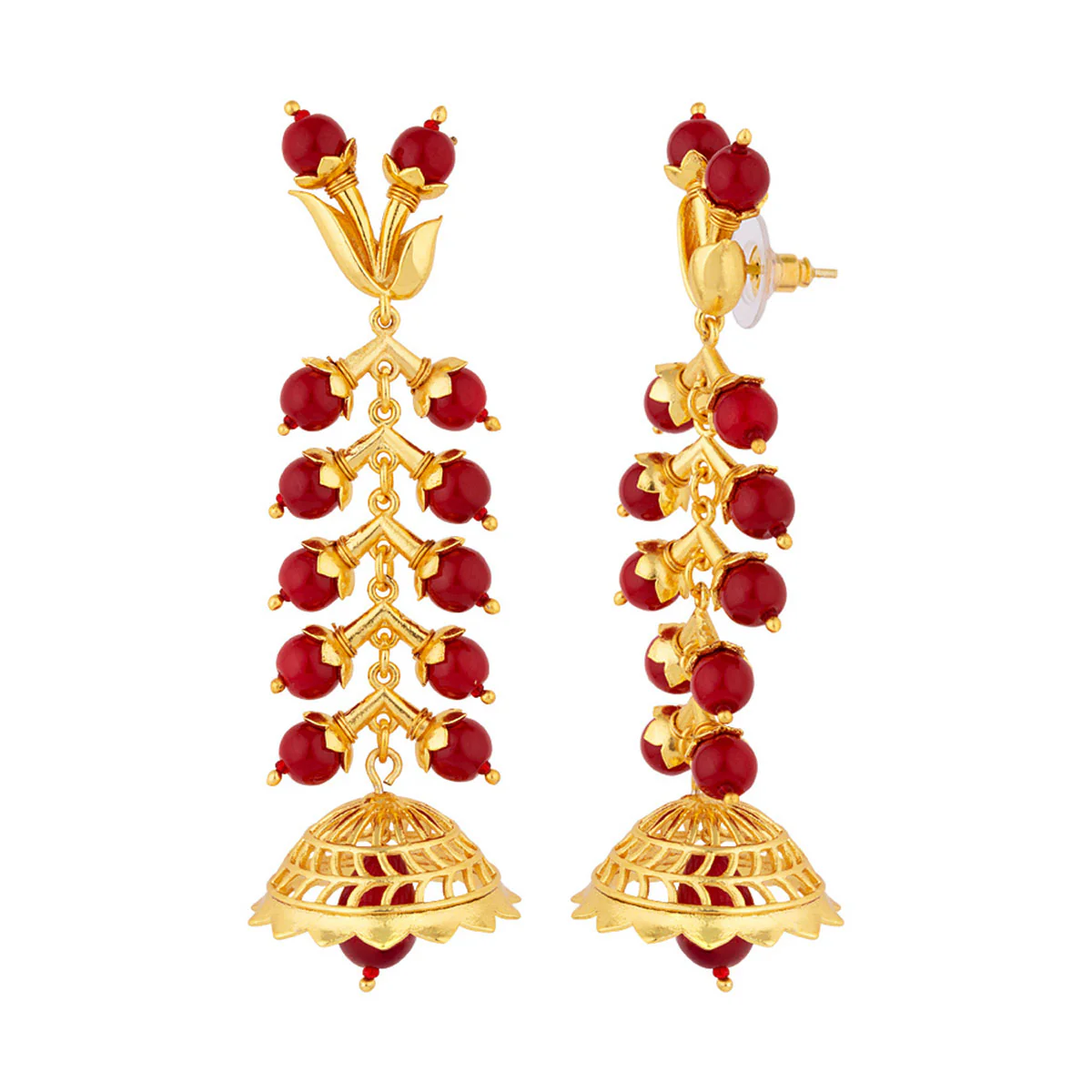 Blooming Beads Antique Inspired Earrings - Image 4
