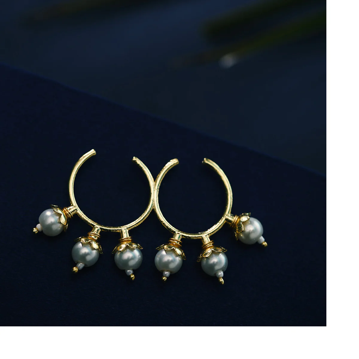Blooming Beads Faux Pearls Ring