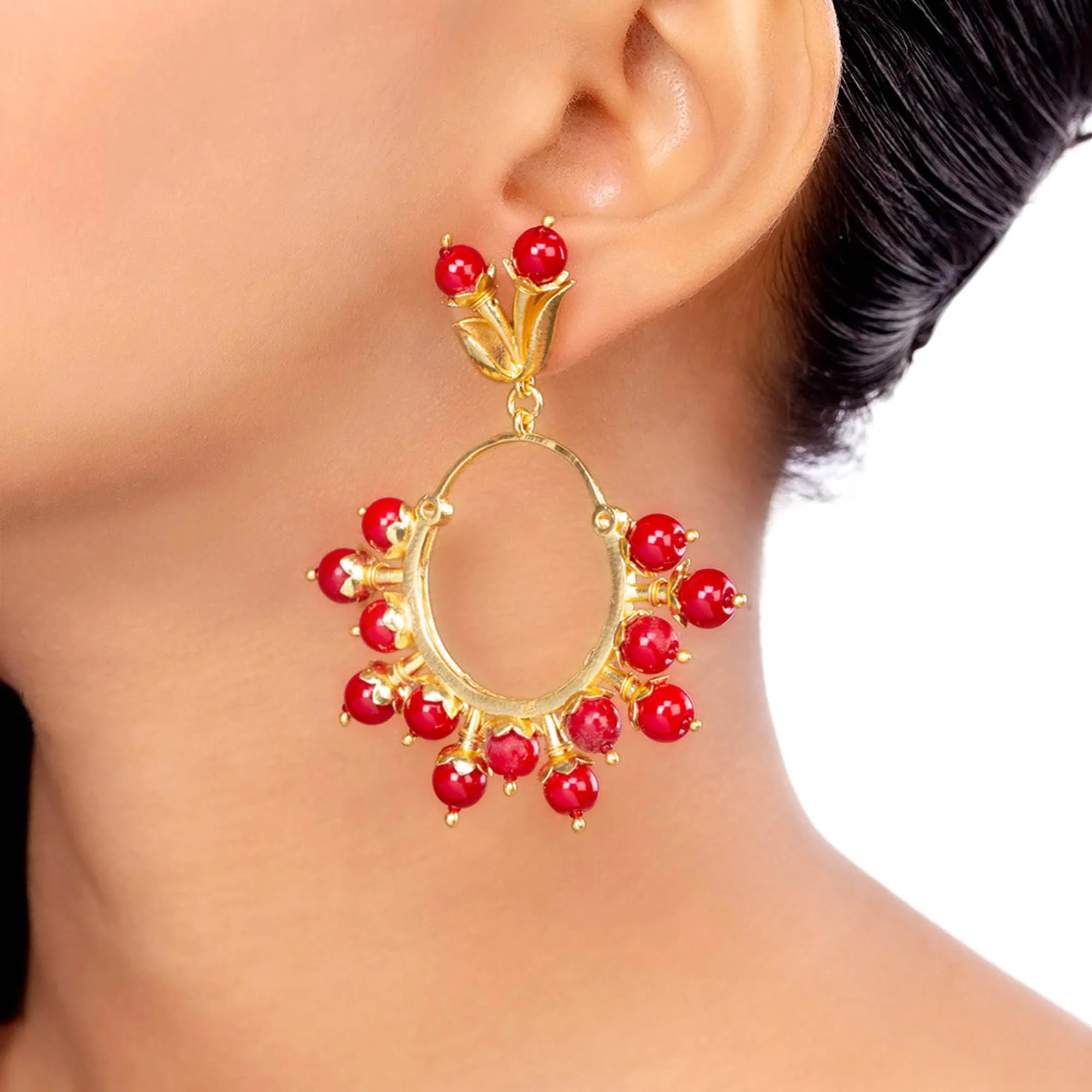 Blooming Beads Floral Inspired Earrings - Image 2