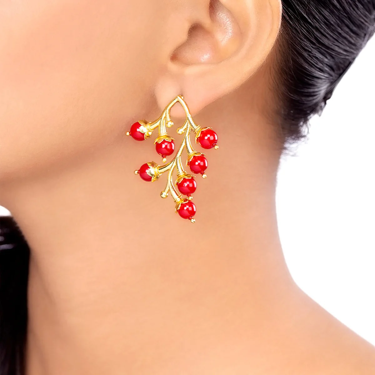 Blooming Beads Grapevine Earrings - Image 2