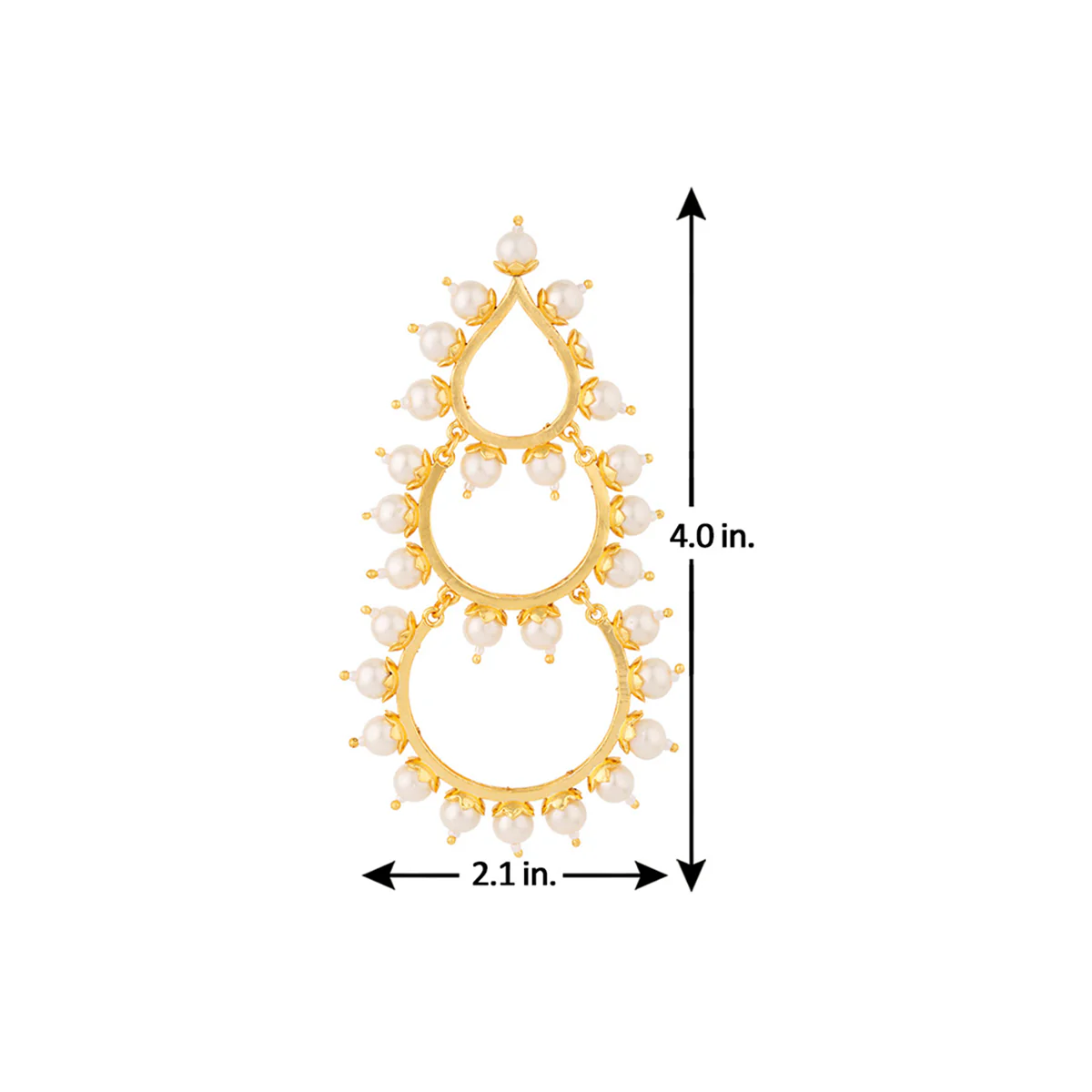 Blooming Beads Layered Drop Earrings - Image 5