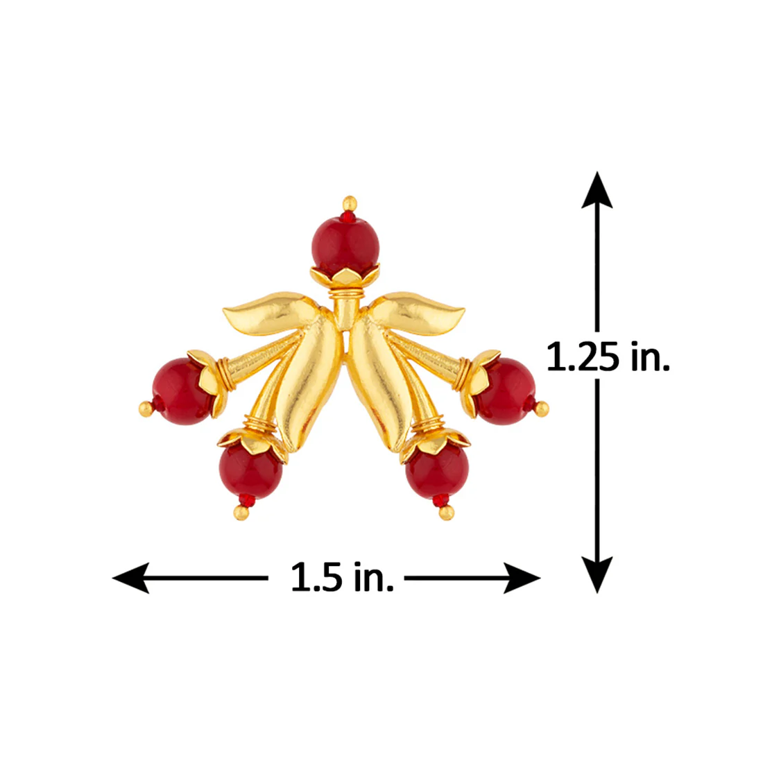 Blooming Beads Leaf Motif Earrings - Image 5