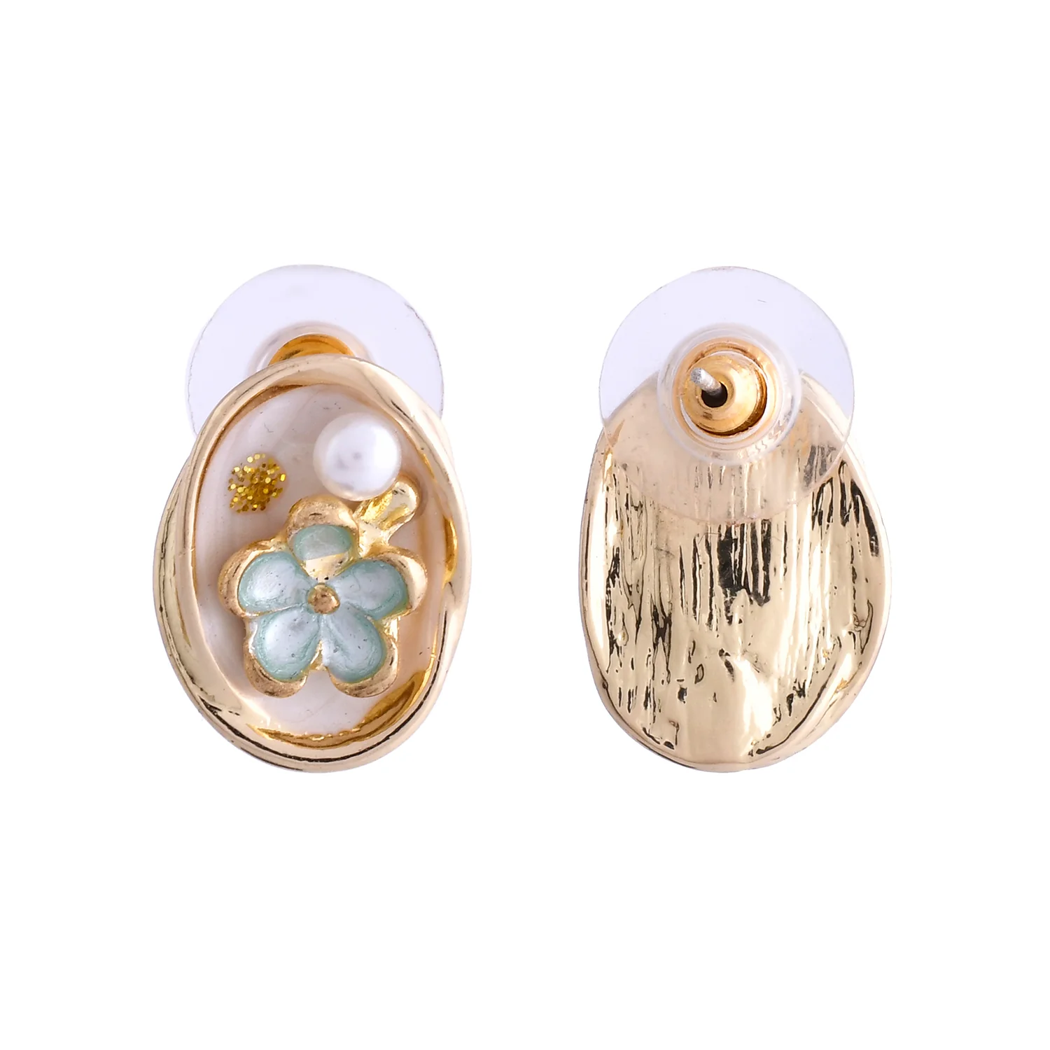 Blossom Daylight Golden Stud Earrings - Image 5