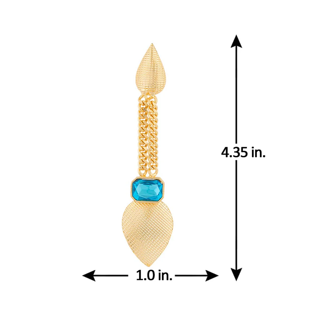 Blue Amun Bold Danglers - Image 5