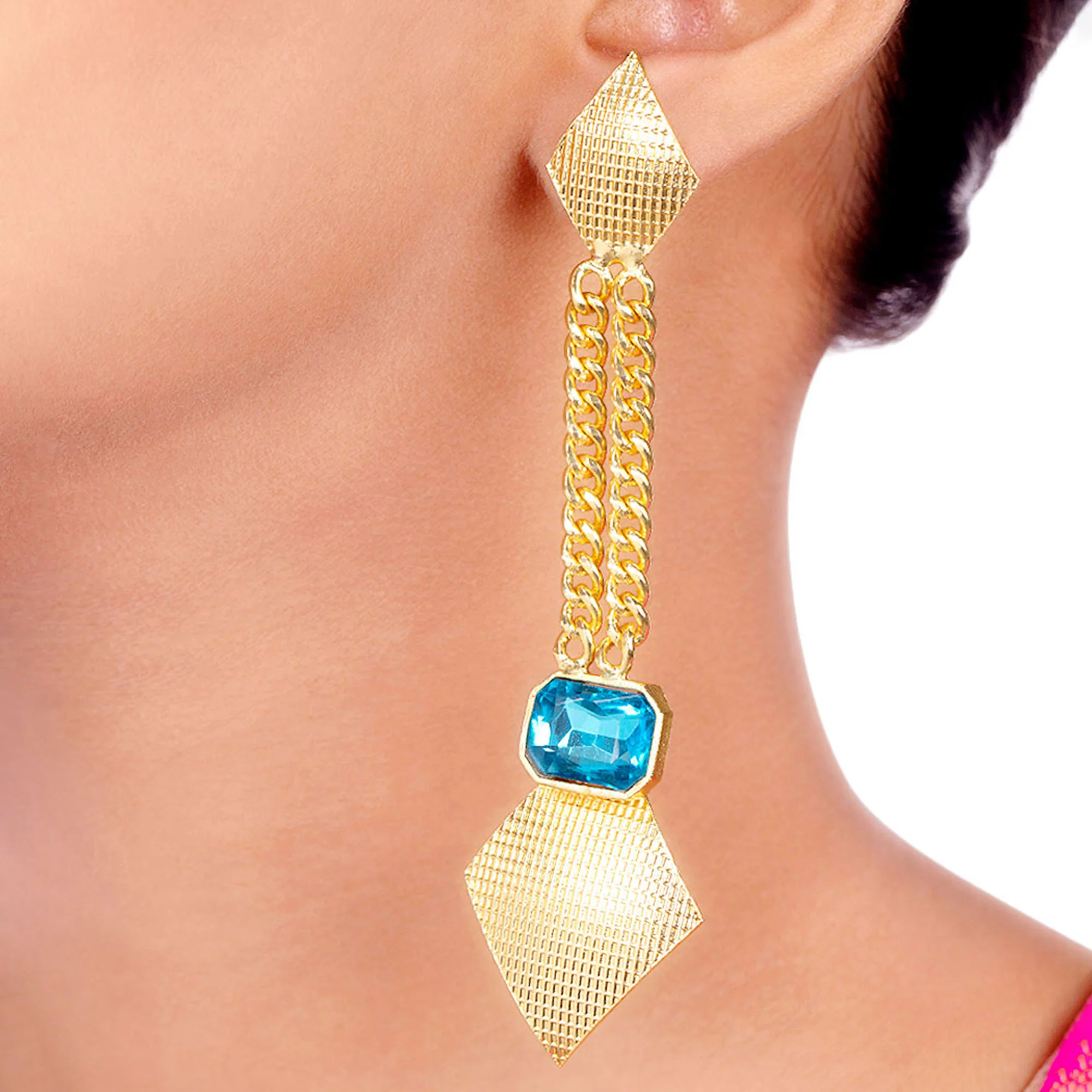 Blue Amun Funky Danglers - Image 2