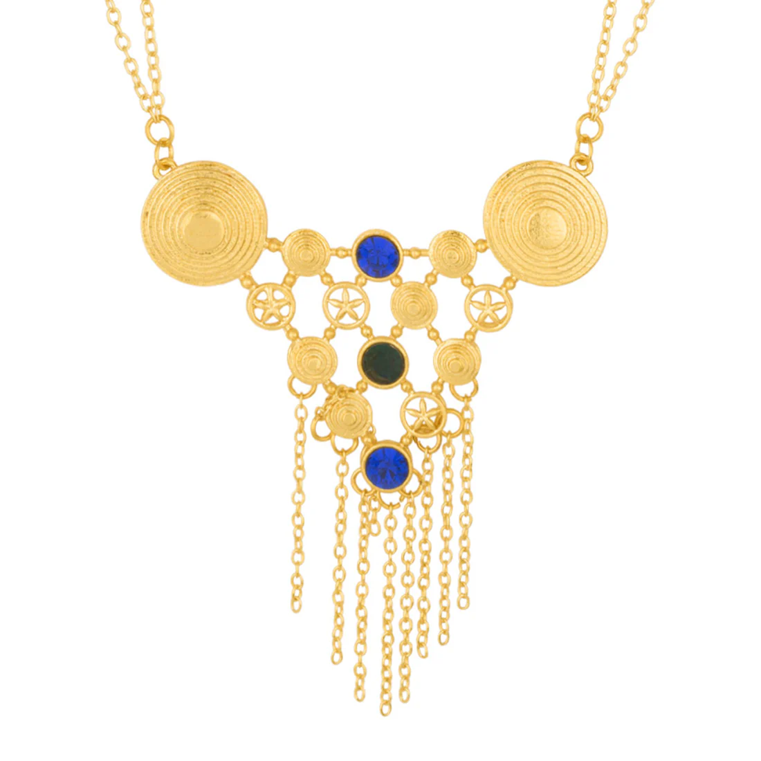 Blue n Green Maze Geomatrix Necklace - Image 3