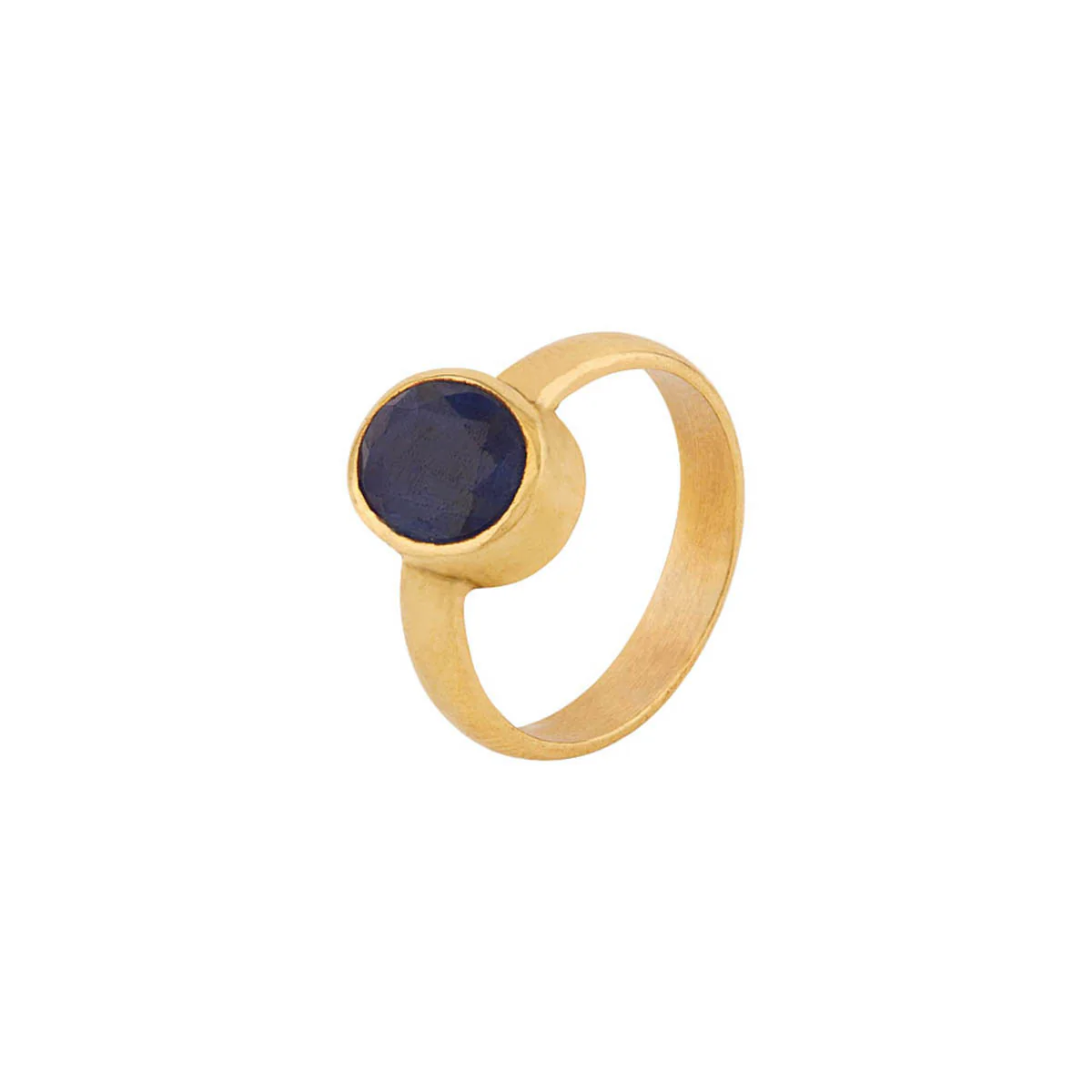 Blue Sapphire (Neelam) 3.25 Ratti Ashtadhatu Rashi Ratna Ring with original Lab Test Certificate - Image 3