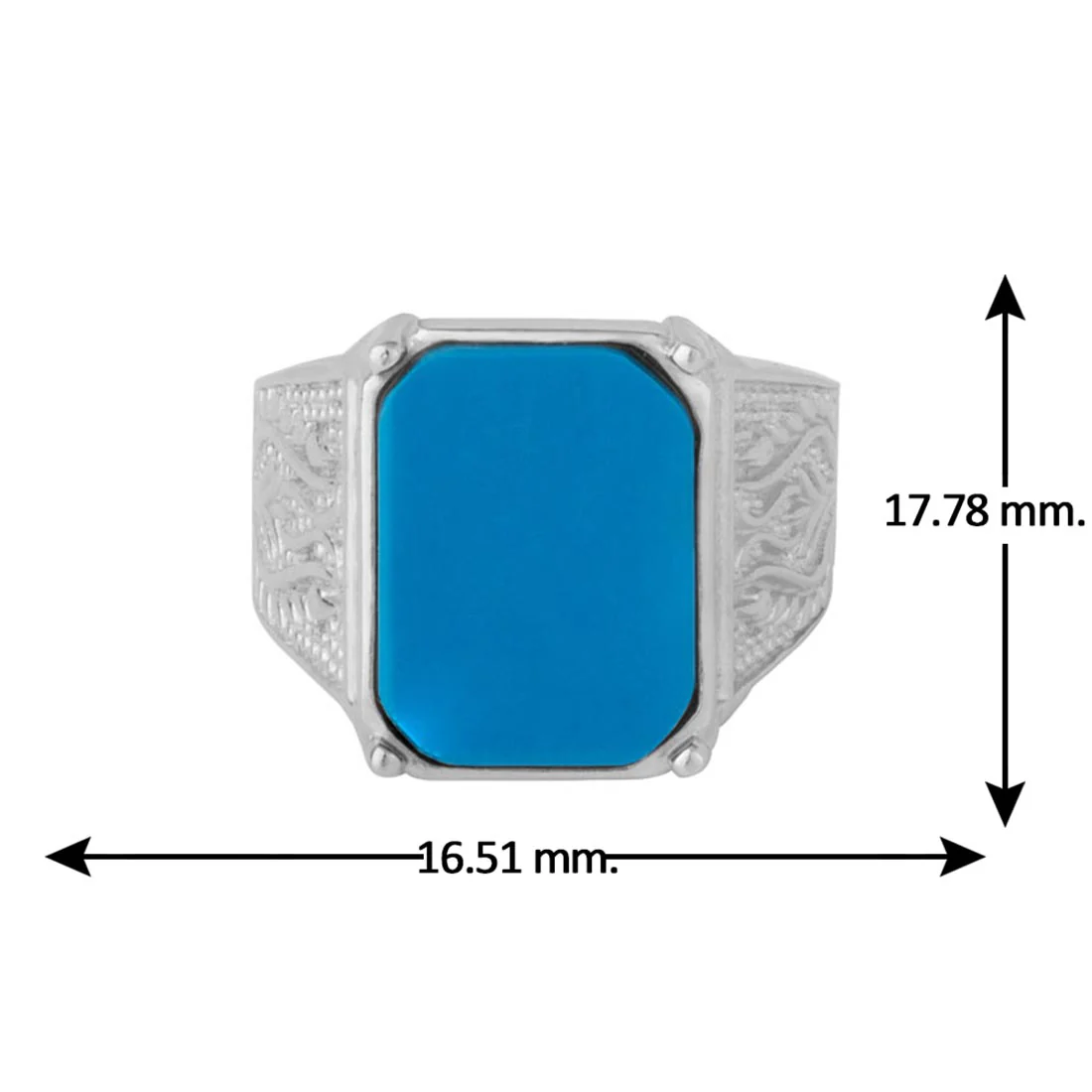 Blue Stone Milestone Ring - Image 5