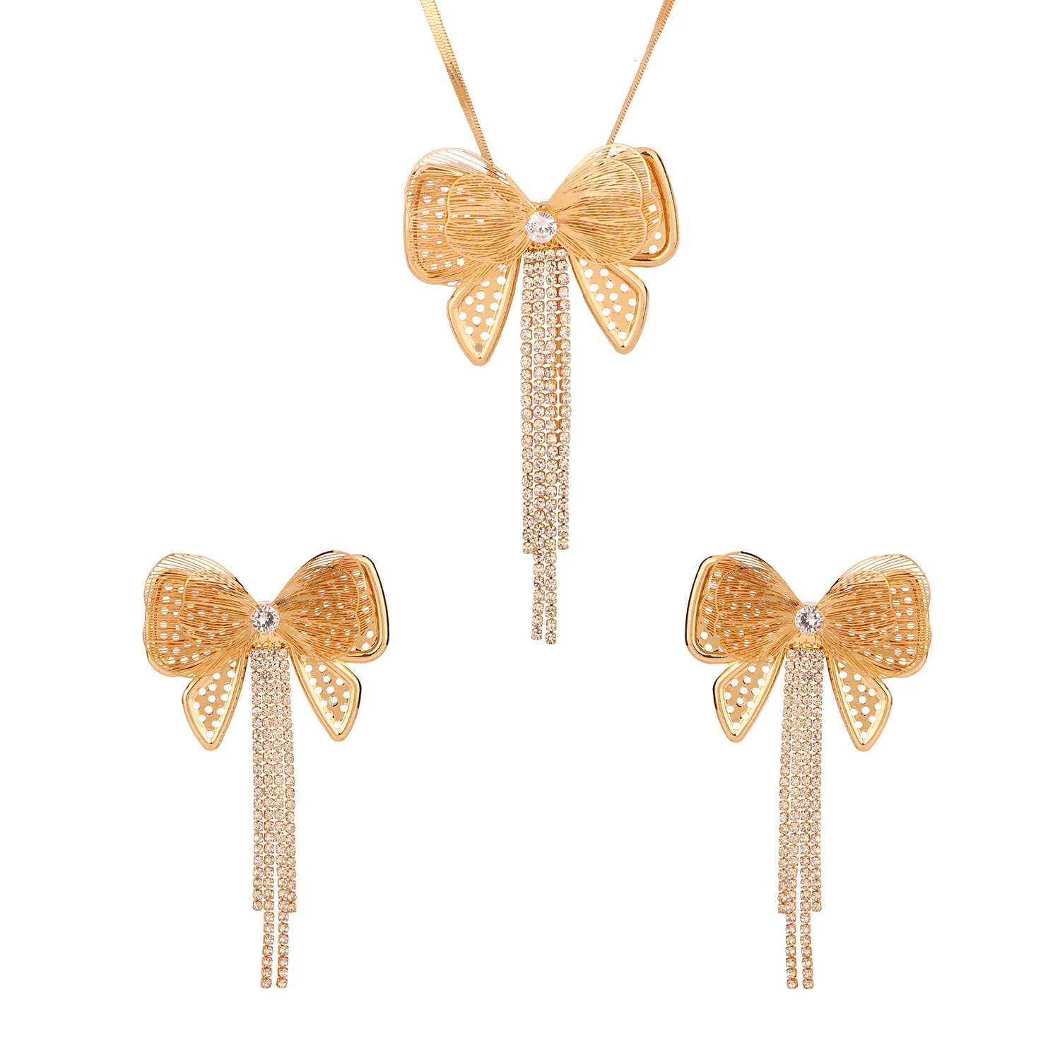 Blume Bling Bow Affair  Pendant Set - Image 3