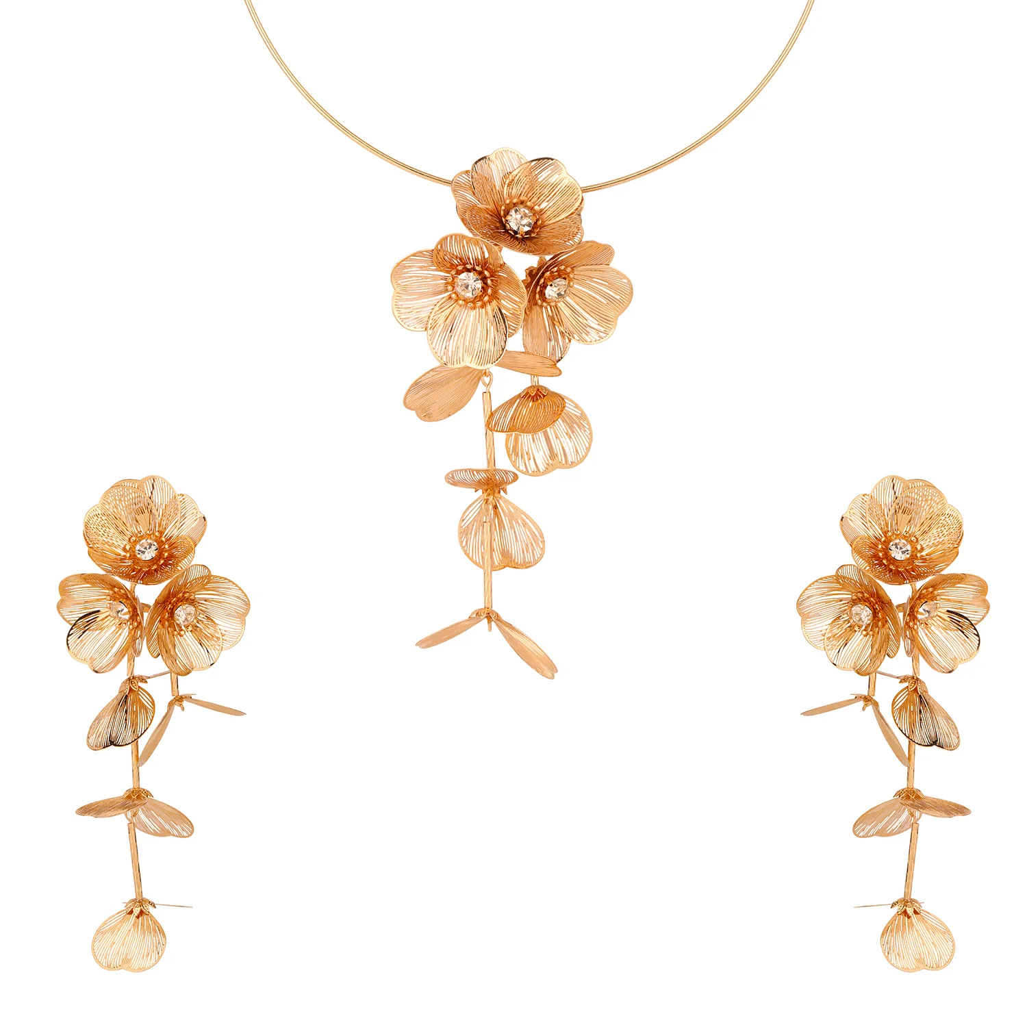 Blume Golden Cascade Flora Vine Pendant Set - Image 3