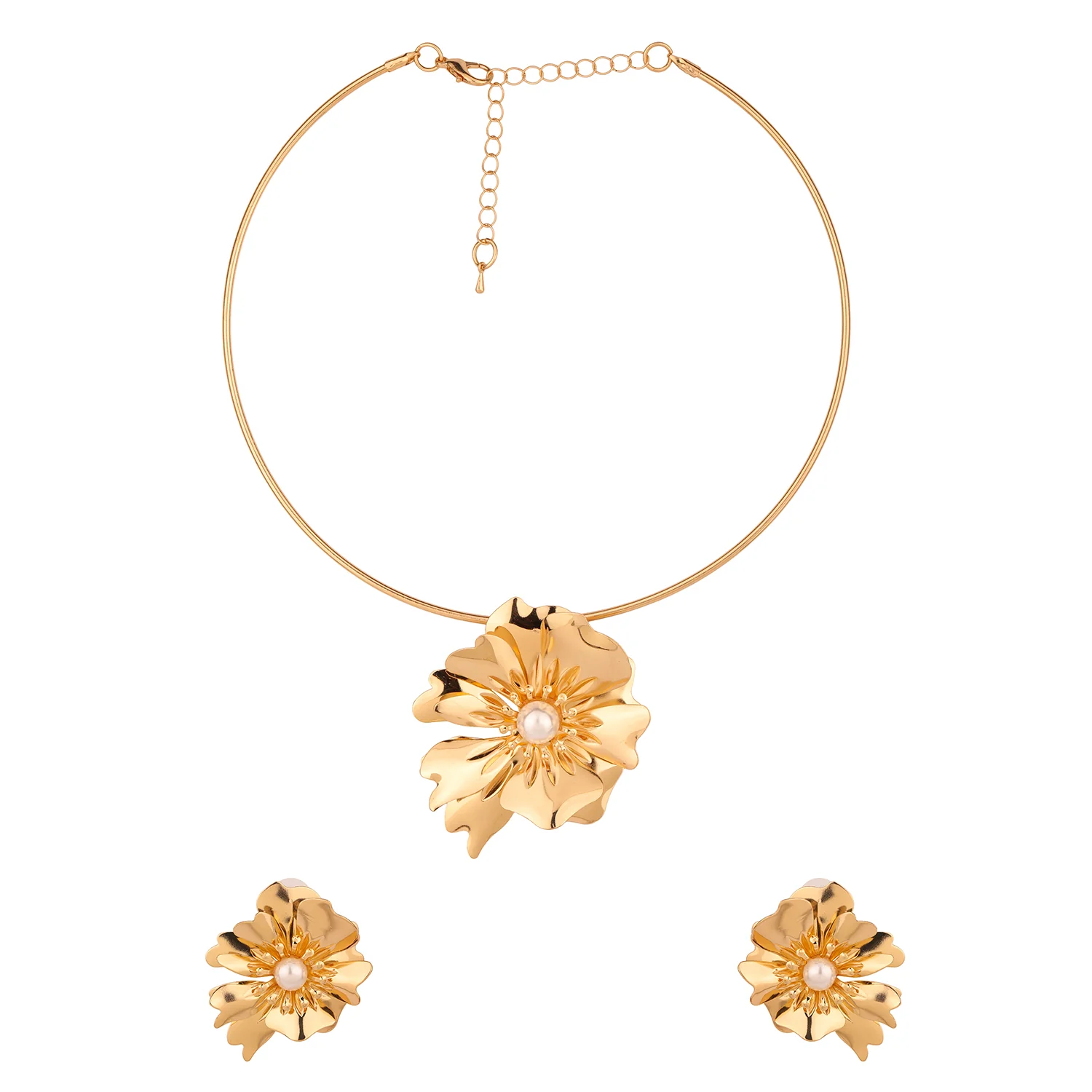 Blume Golden Floral Muse Pendant Set - Image 7
