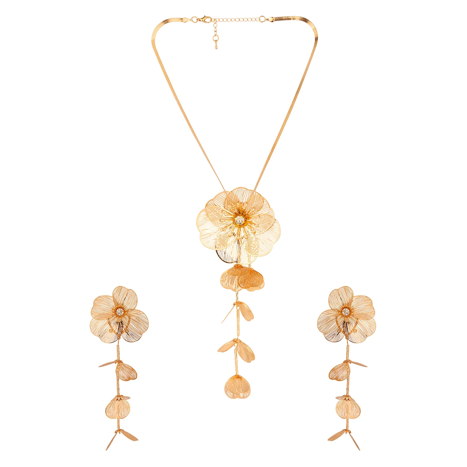 Blume Golden Vine Whisper Floral Pendant Set - Image 4