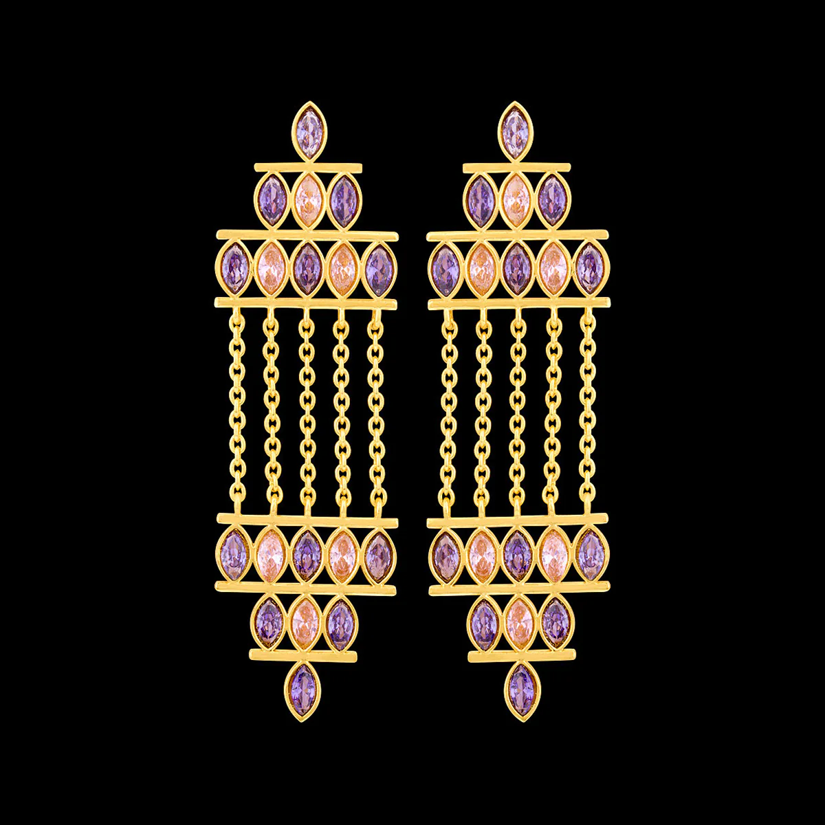 Blush Shoulder Dangler Earrings - Image 3