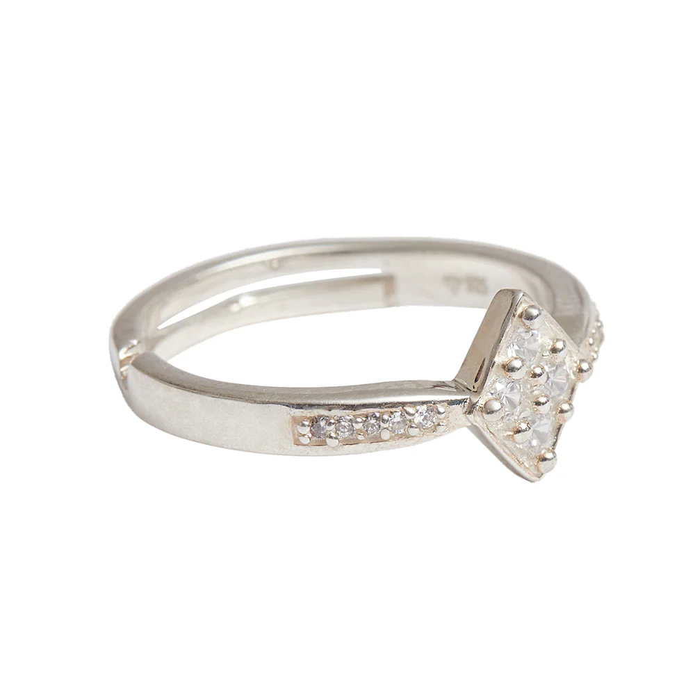 Bobbled 925 Sterling Silver Adjsutable Ring - Image 5