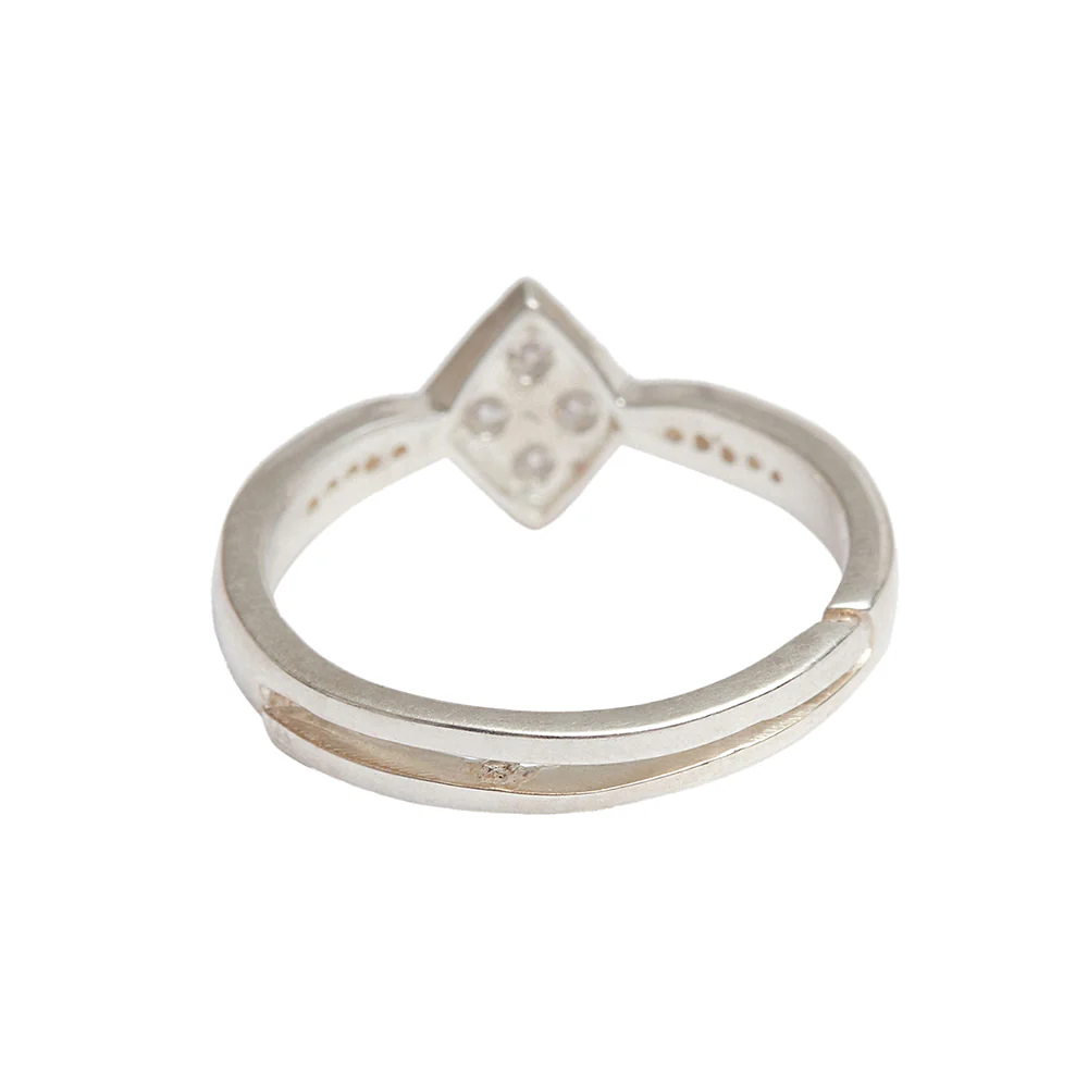 Bobbled 925 Sterling Silver Adjsutable Ring - Image 6