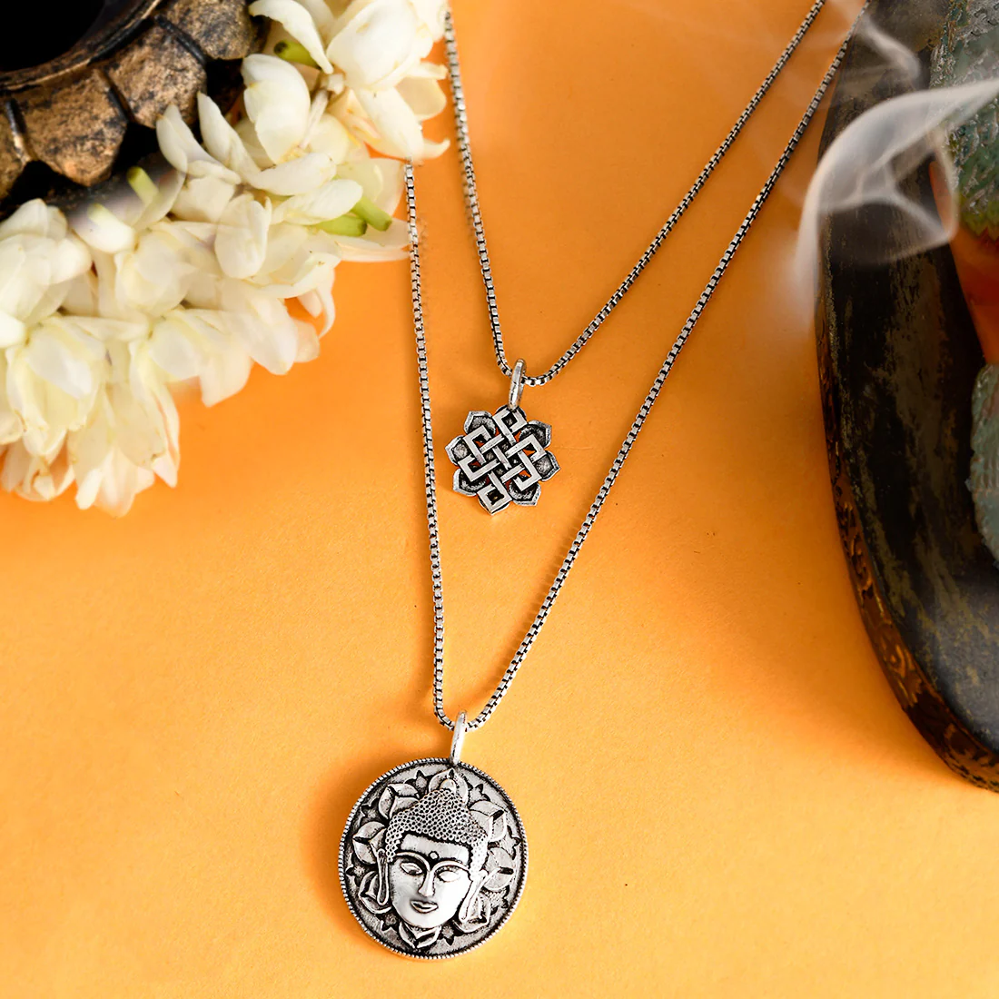 Bodhi Budha Layered Necklace