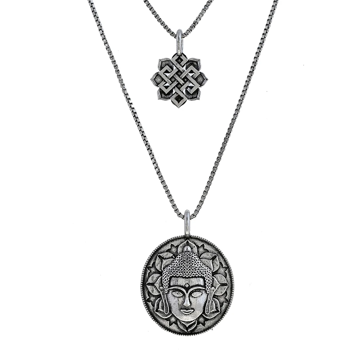 Bodhi Budha Layered Necklace - Image 3