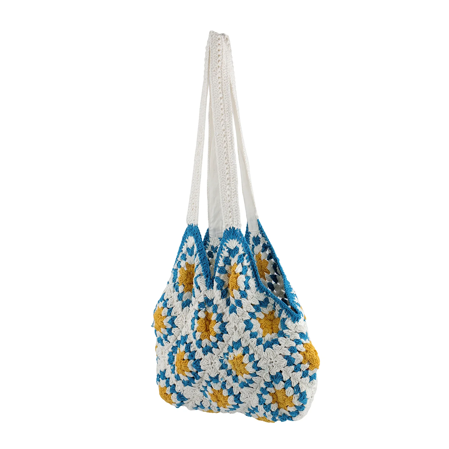 Boho Bloom Crochet Tote Bag - Image 5