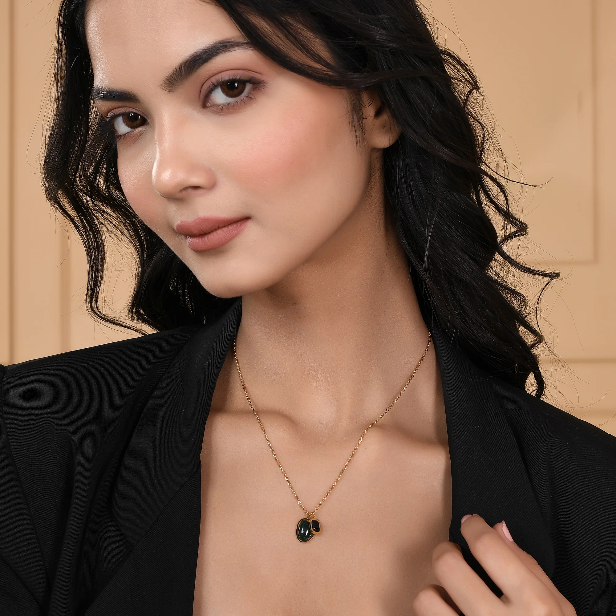 Boho Gold Plated Charm Necklace - Image 2