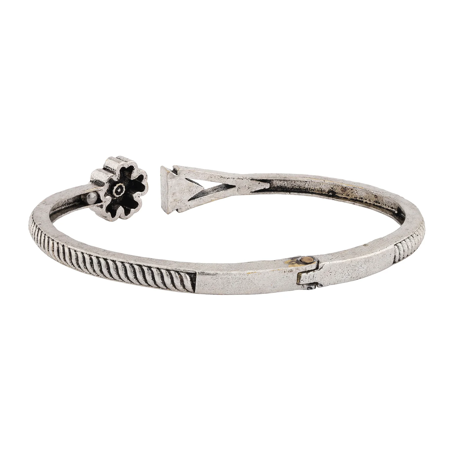 Boho Tribe Blossom Oxidised Bangle - Image 5
