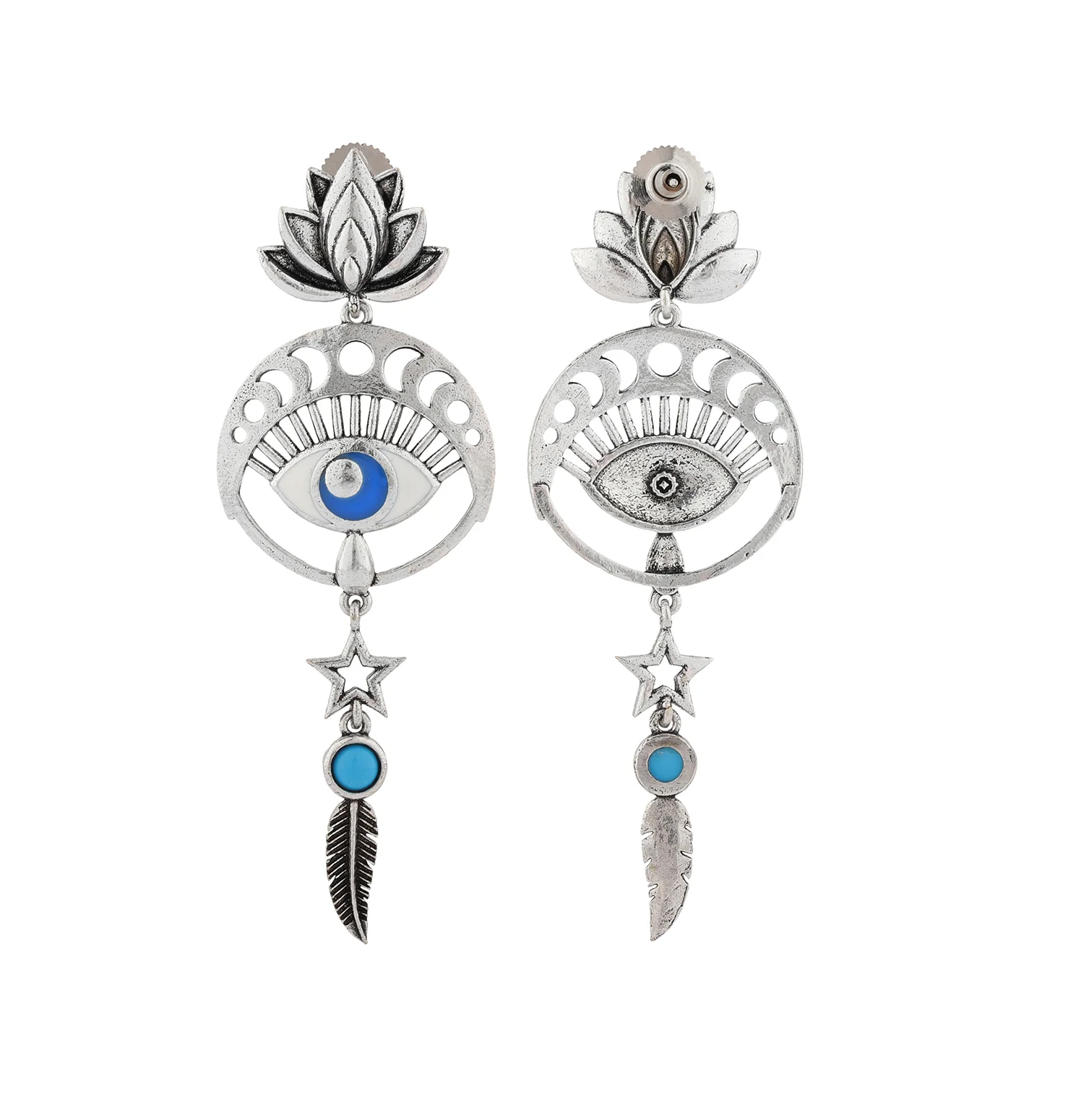 Boho Tribe Bohemian Phases oxidised Earrings For Women - Image 5