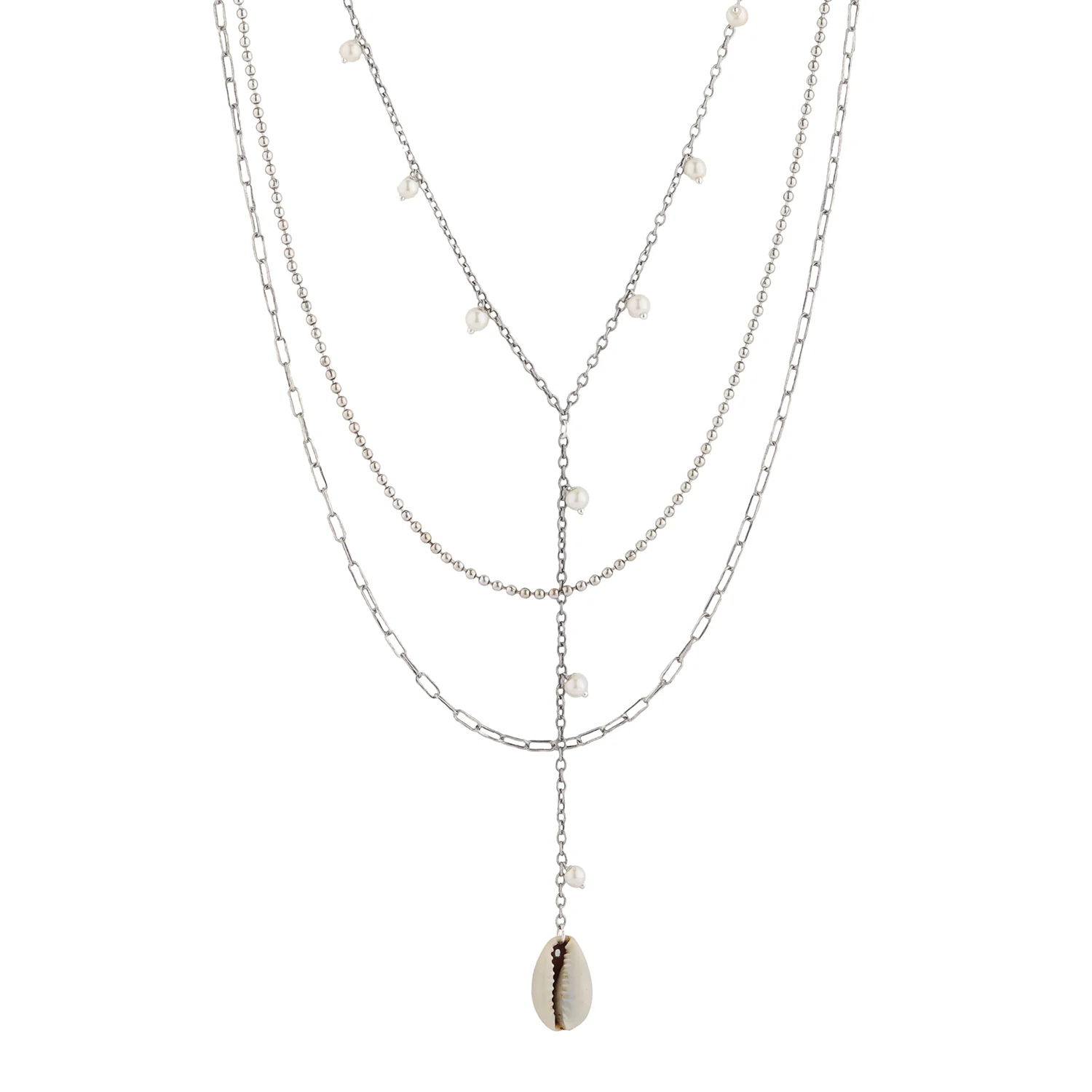 Boho Tribe Coastal Nomadic Layered Necklace - Image 4