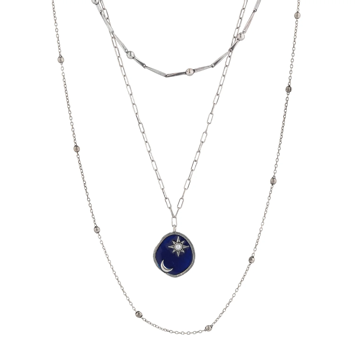 Boho Tribe Cosmic Layered Necklace - Image 3