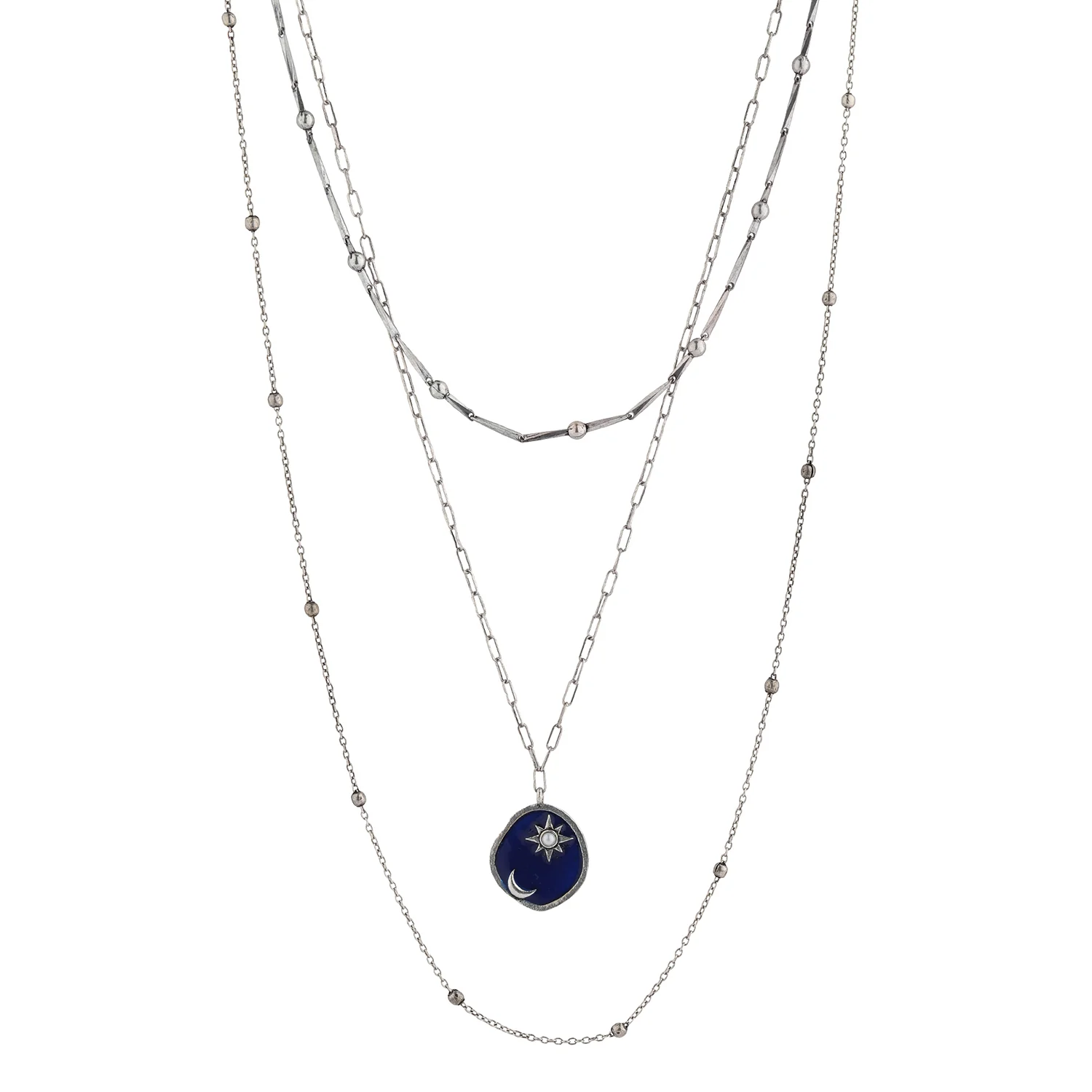 Boho Tribe Cosmic Layered Necklace - Image 4