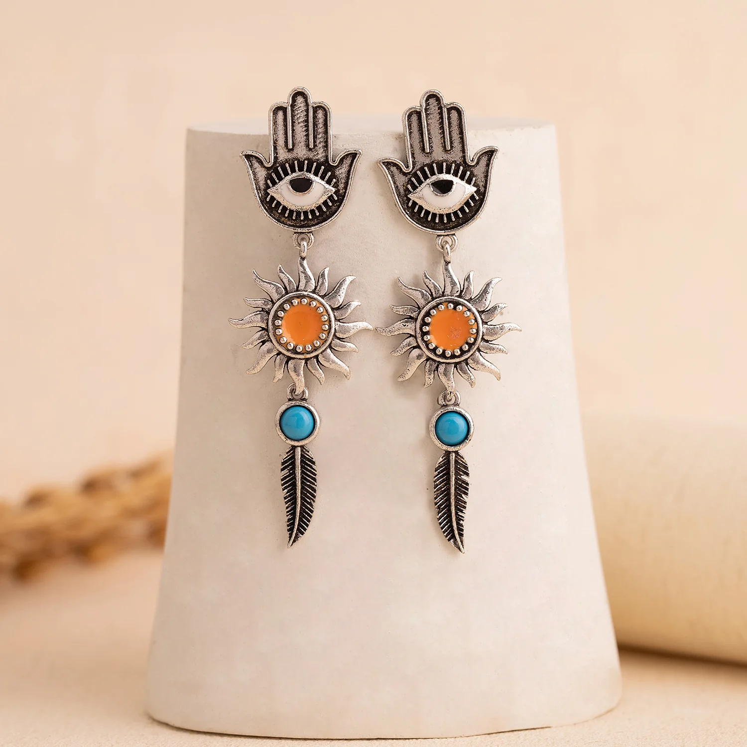 Boho Tribe Hamsa's Blessing Earrings For Women