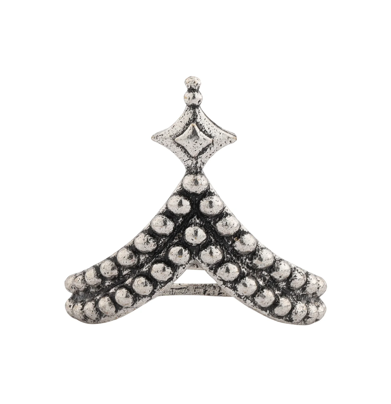 Boho Tribe Starlit Oxidised Ring - Image 4