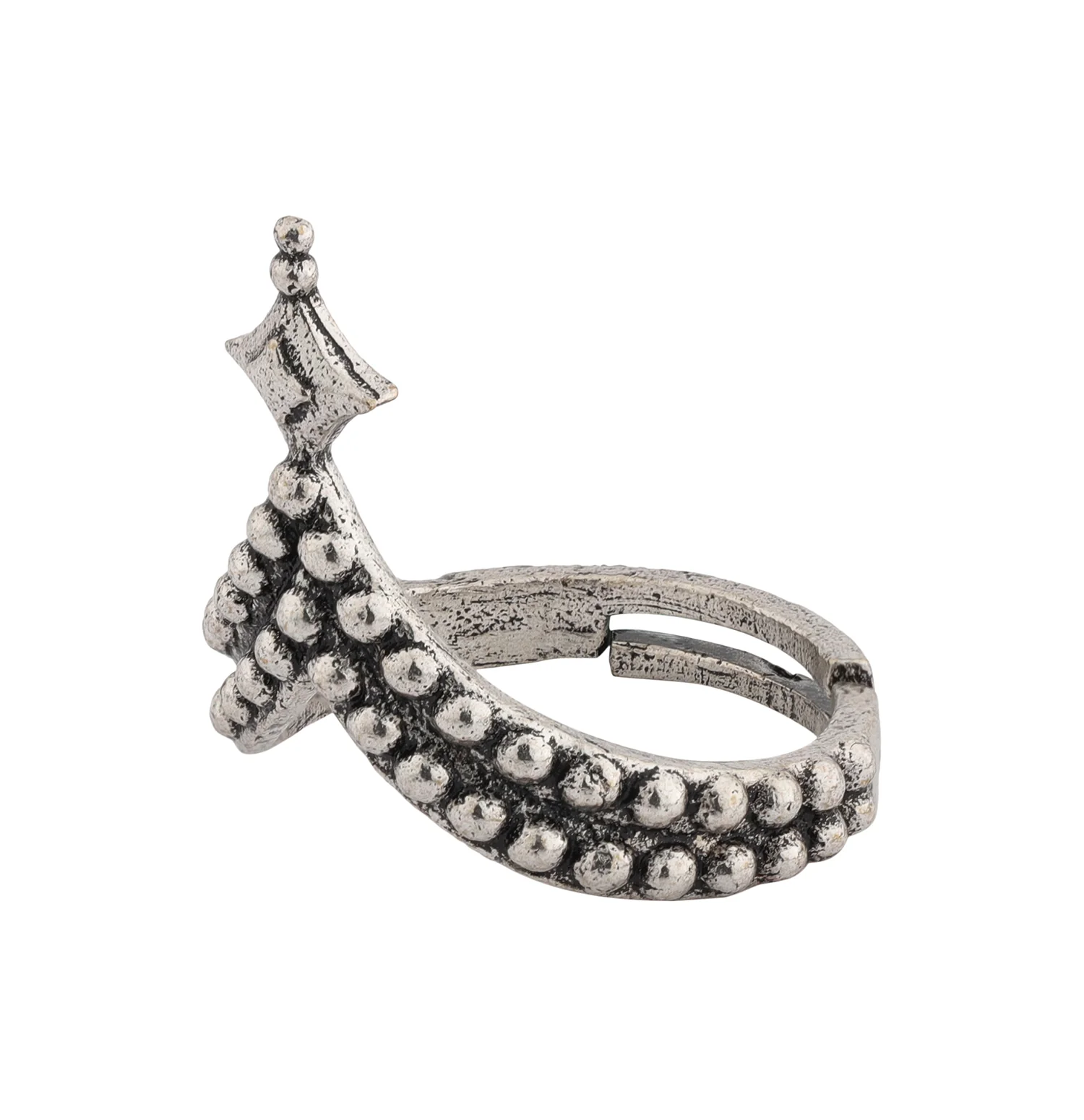 Boho Tribe Starlit Oxidised Ring - Image 5