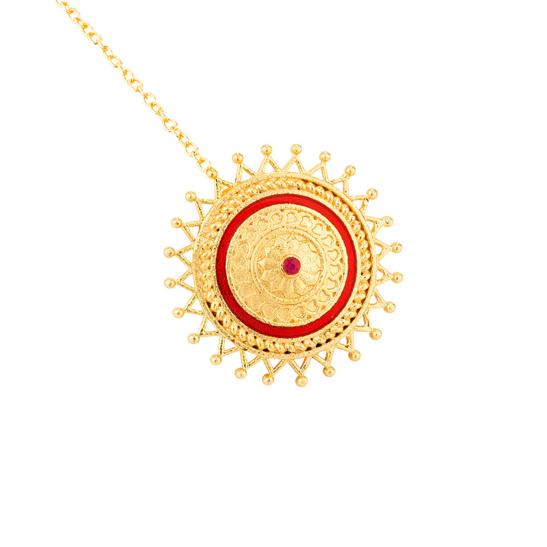 Borla Collection Antique Inspired Maang Tika - Image 3