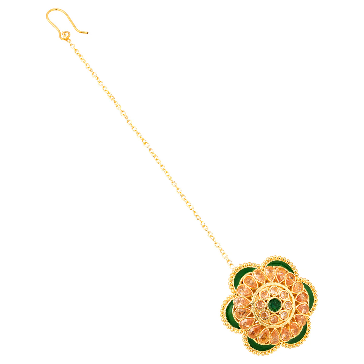 Borla Collection Floral Maang Tika - Image 4