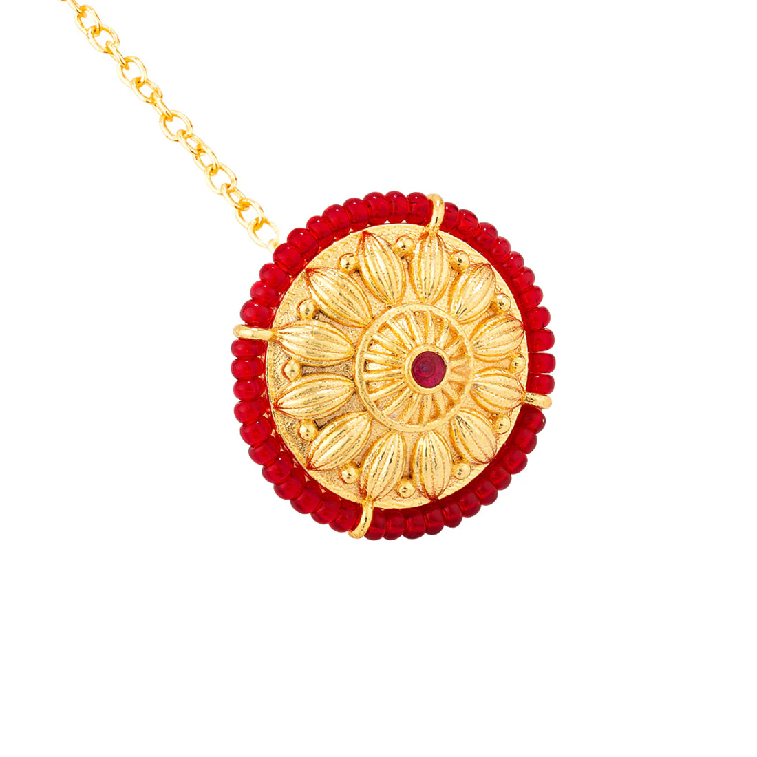 Borla Collection Lightly Embellished Maang Tika - Image 3