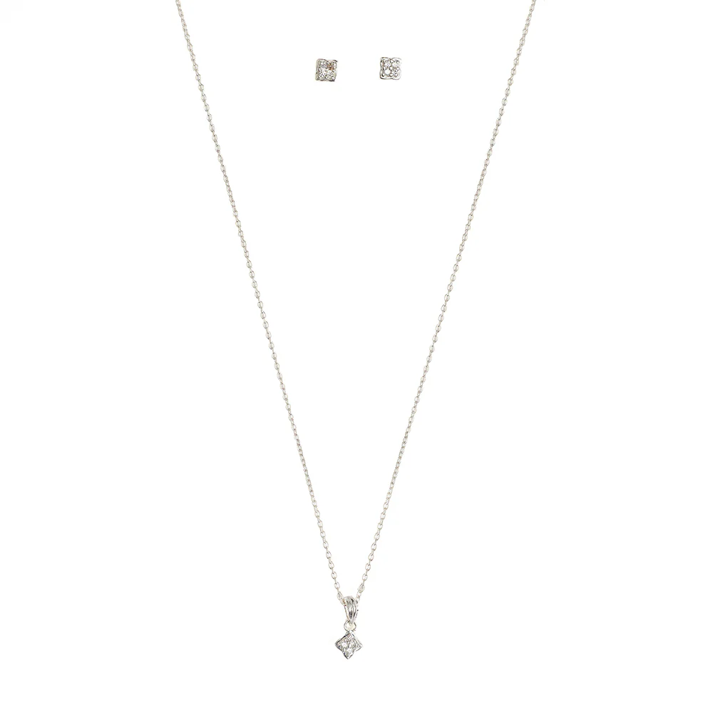 Brilliance Kite CZ 925 Sterling Silver Pendant Set - Image 4