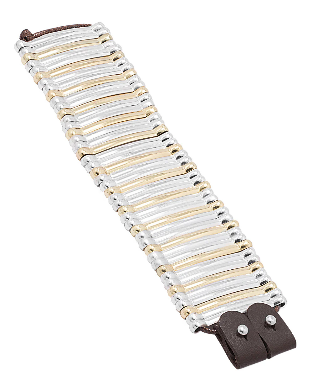 Broad Look Dual Toned Cuff Bracelet