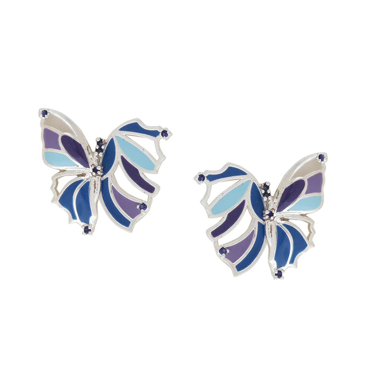Butterfly Cute Blues Studs - Image 3