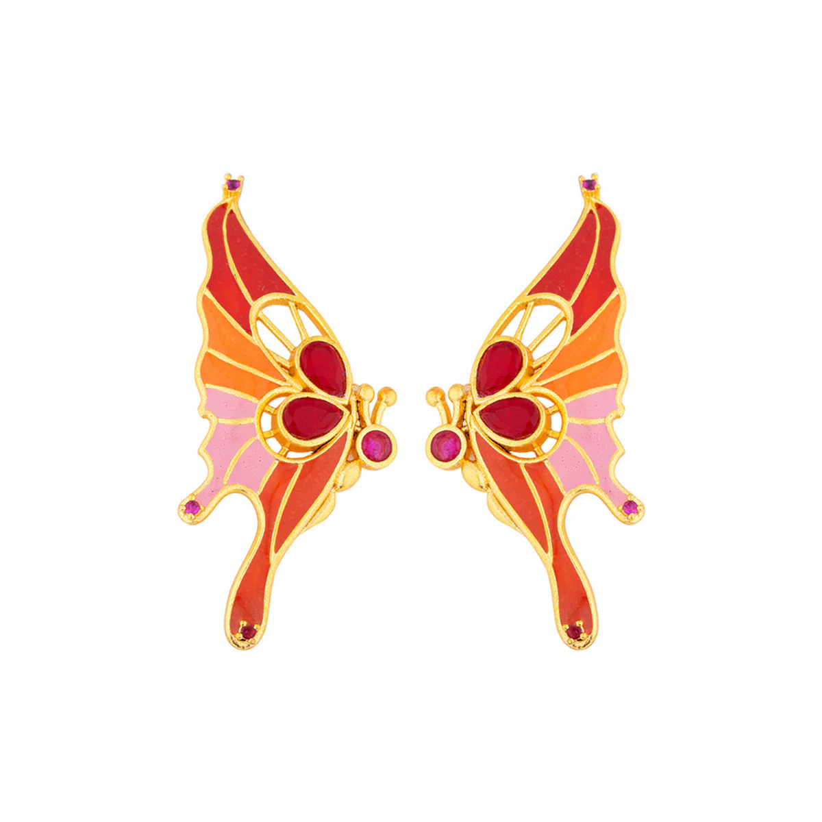 Butterfly Inspired Statement Earrings - Image 3