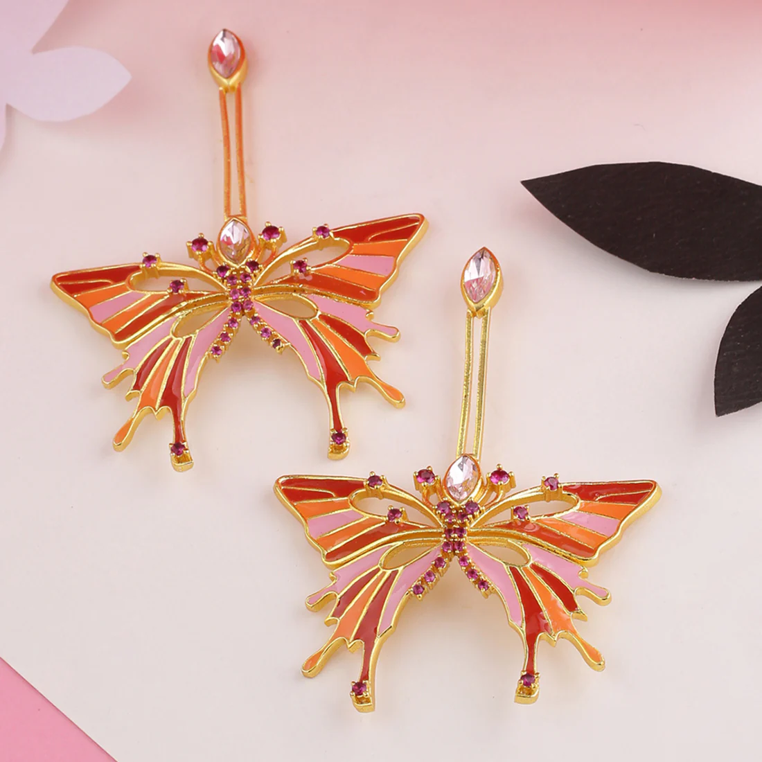 Butterfly Pink Mini Danglers