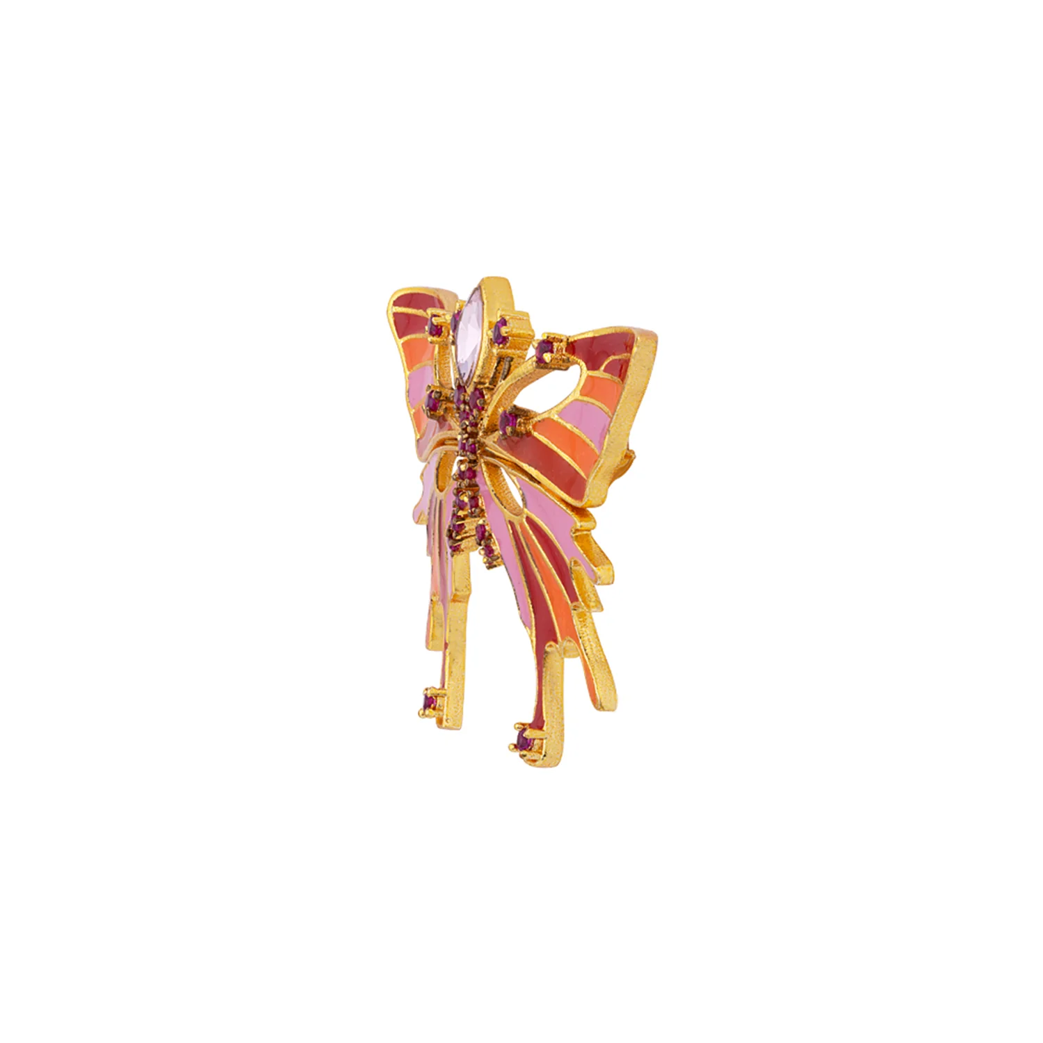 Butterfly Queen Pink Brooch - Image 4