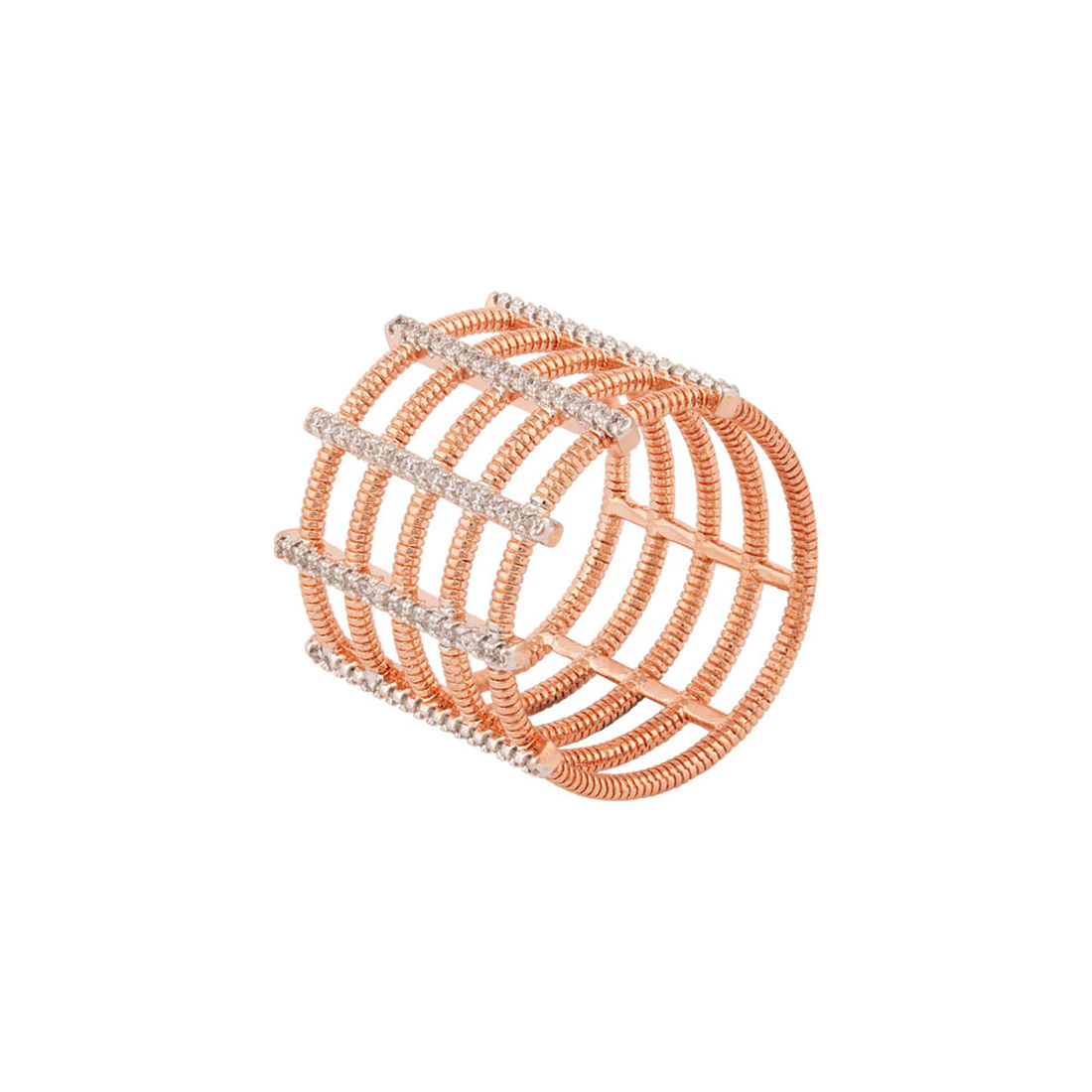 Cage Style Brass Ring - Image 3
