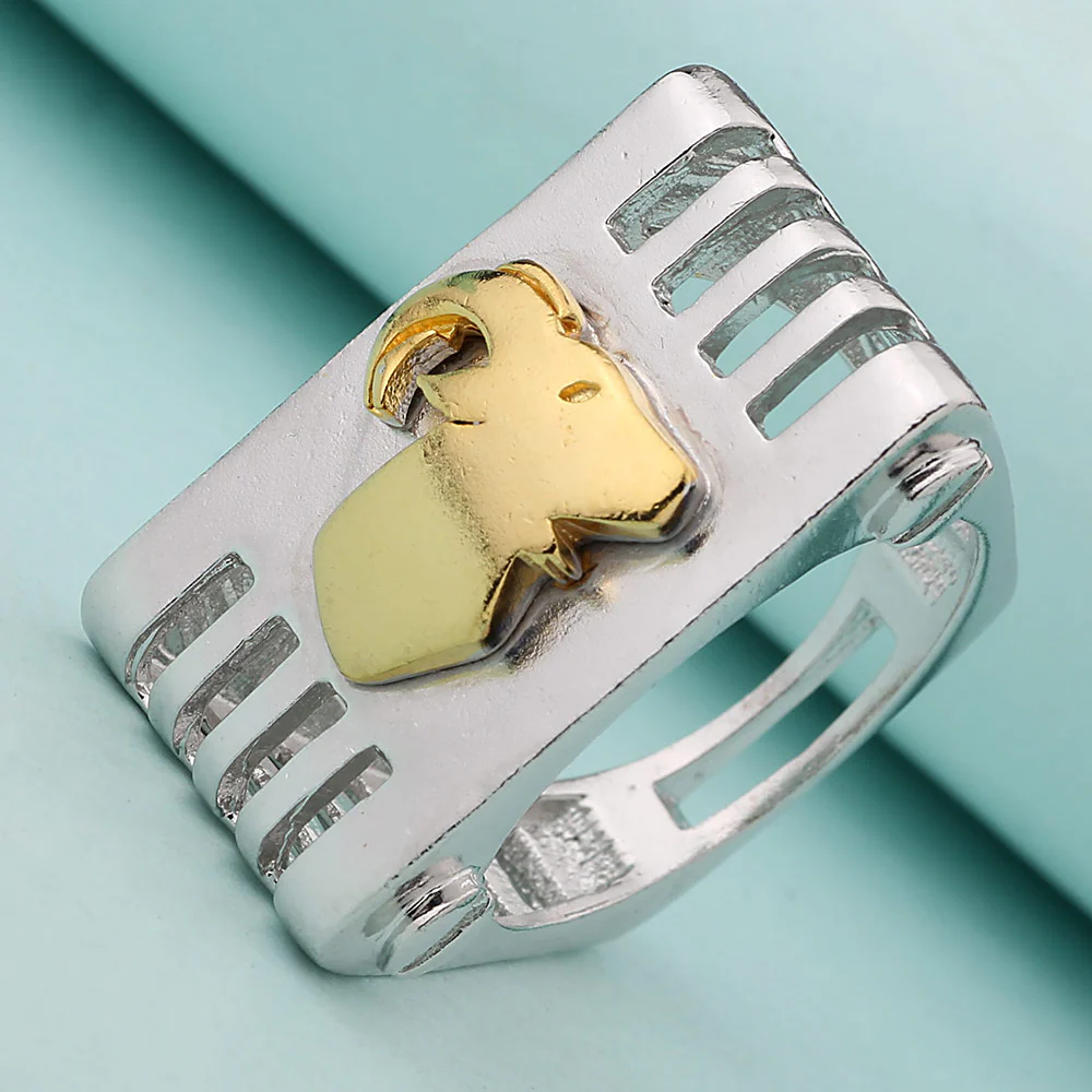 Capricorn Zodiac Symbol Designed Ring For Men