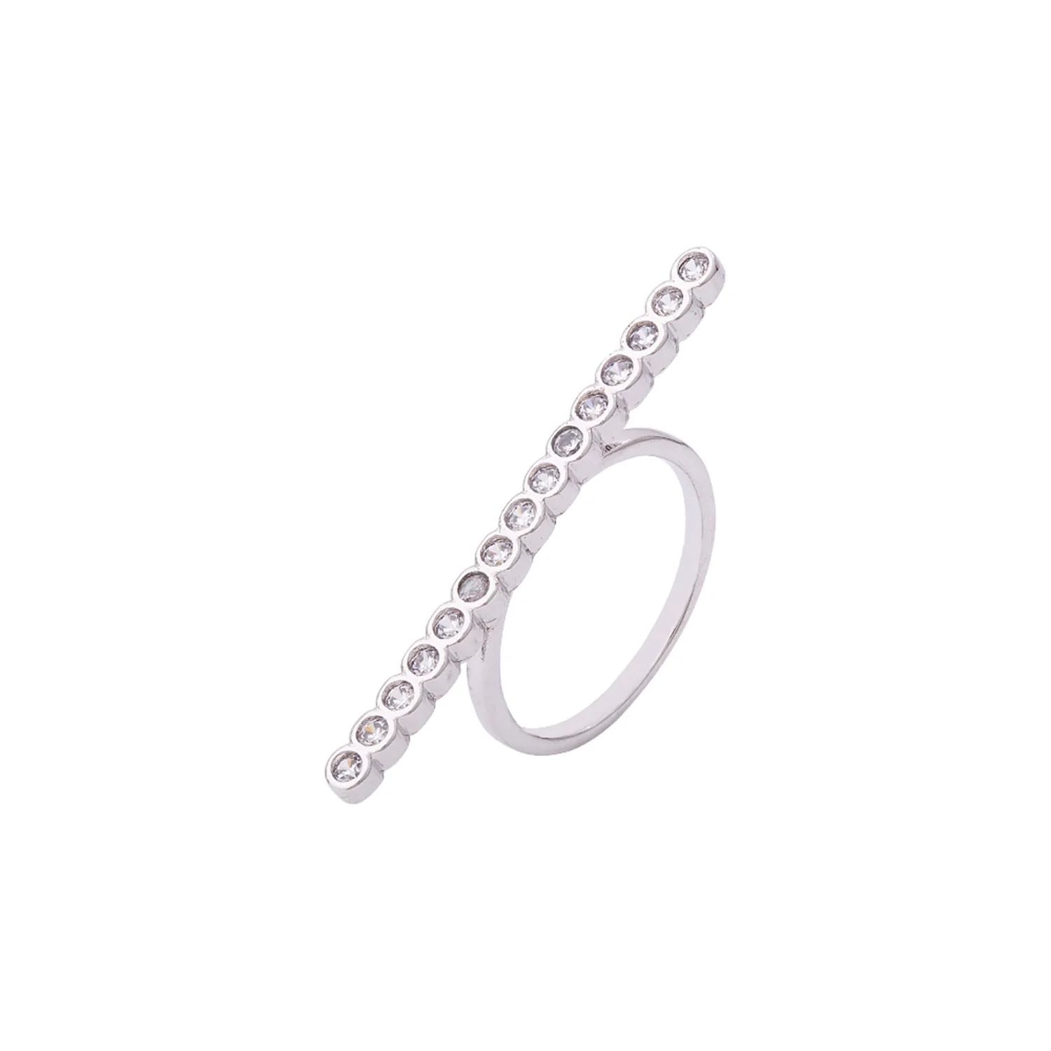 Casual Linear Style Brass Ring - Image 3